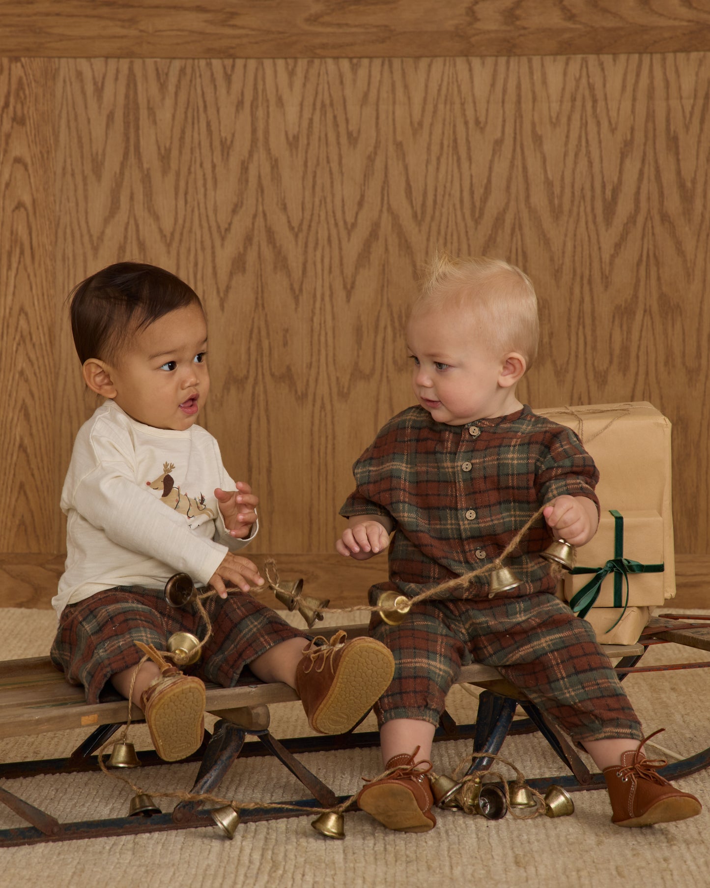 Hayes Jumpsuit || Holiday Plaid - Rylee + Cru | Kids Clothes | Trendy Baby Clothes | Modern Infant Outfits |
