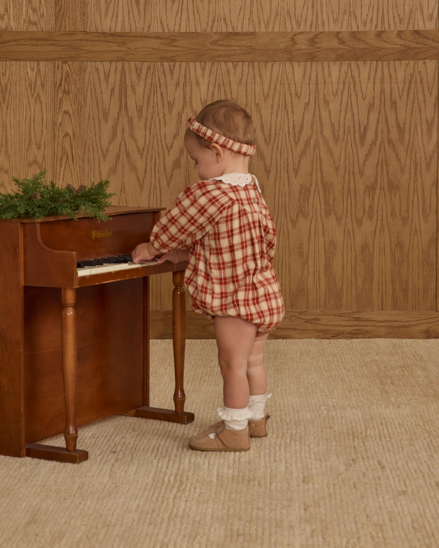 Heidi Romper || Red Plaid - Rylee + Cru | Kids Clothes | Trendy Baby Clothes | Modern Infant Outfits |