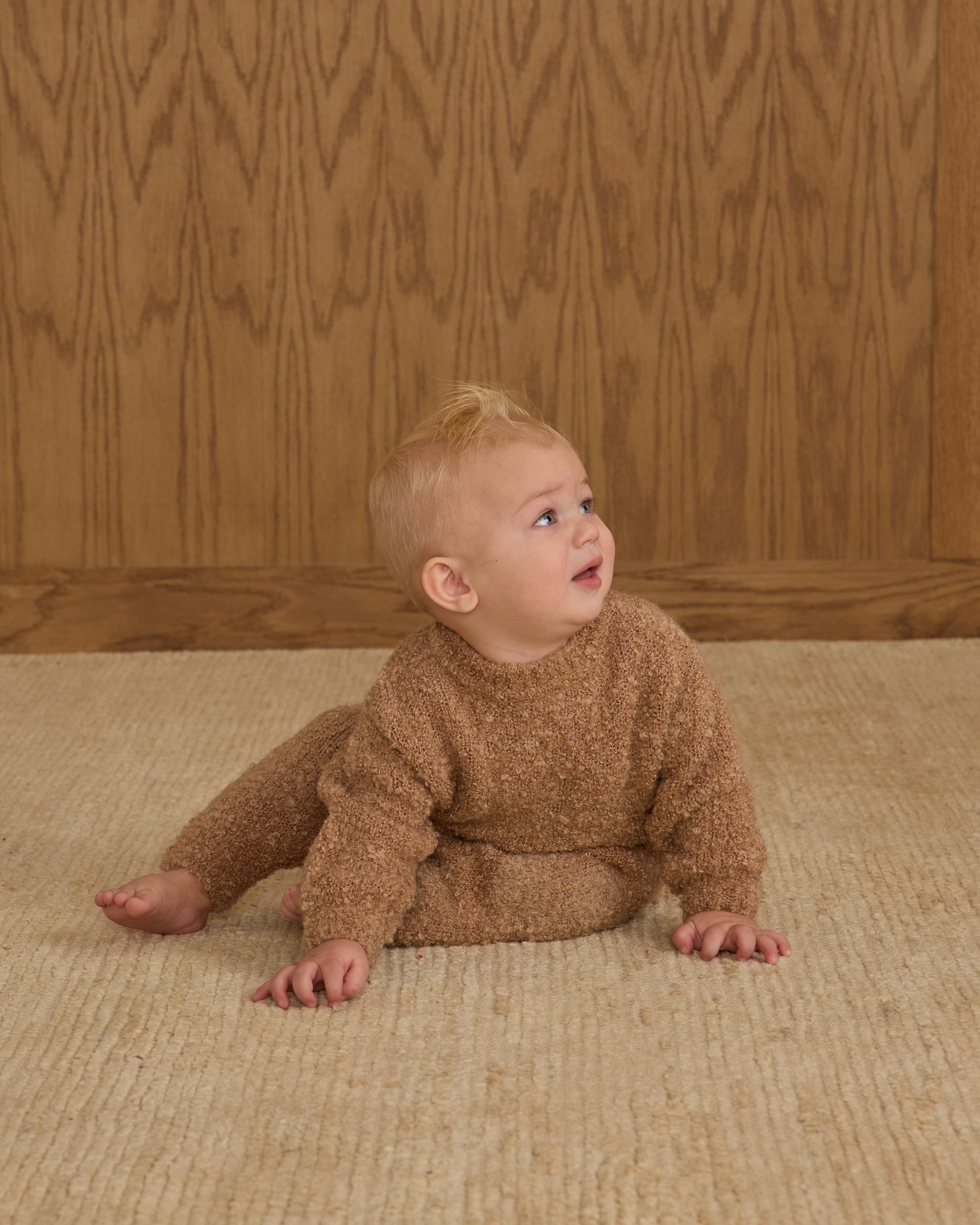 Knit Pant || Toffee Boucle - Rylee + Cru | Kids Clothes | Trendy Baby Clothes | Modern Infant Outfits |