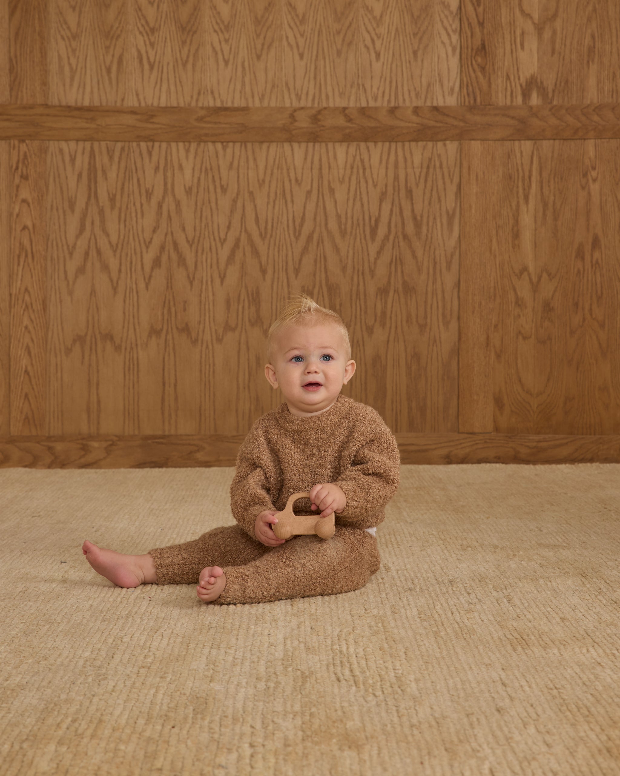 Aspen Sweater || Toffee Boucle - Rylee + Cru | Kids Clothes | Trendy Baby Clothes | Modern Infant Outfits |