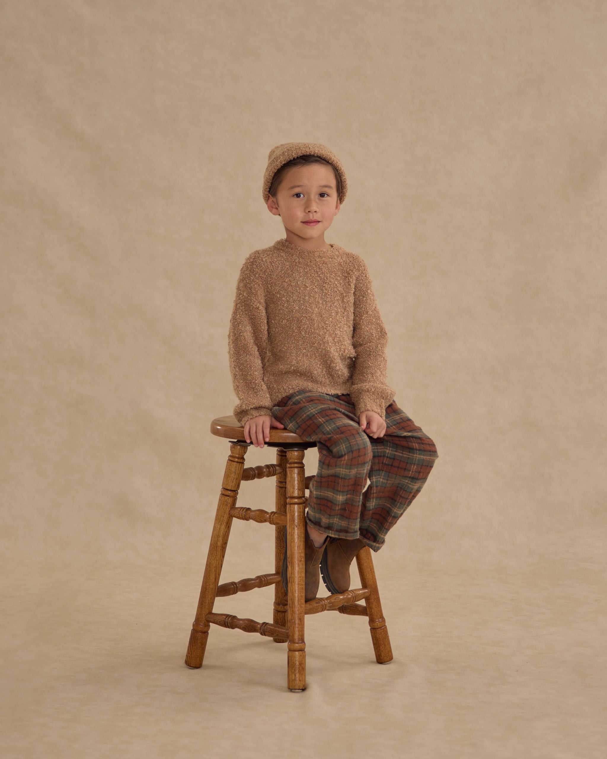 Beanie || Toffee Boucle - Rylee + Cru | Kids Clothes | Trendy Baby Clothes | Modern Infant Outfits |