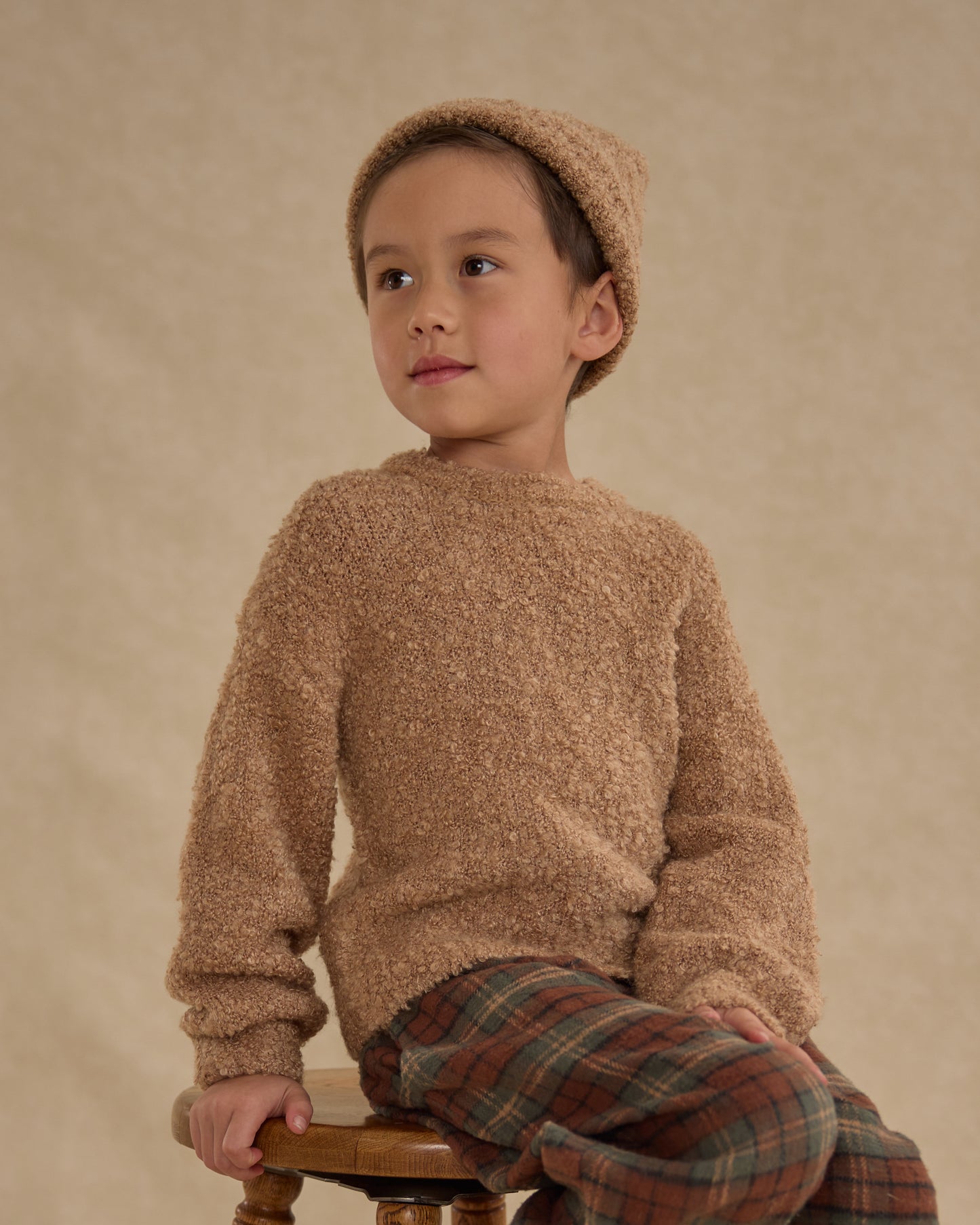 Beanie || Toffee Boucle - Rylee + Cru | Kids Clothes | Trendy Baby Clothes | Modern Infant Outfits |