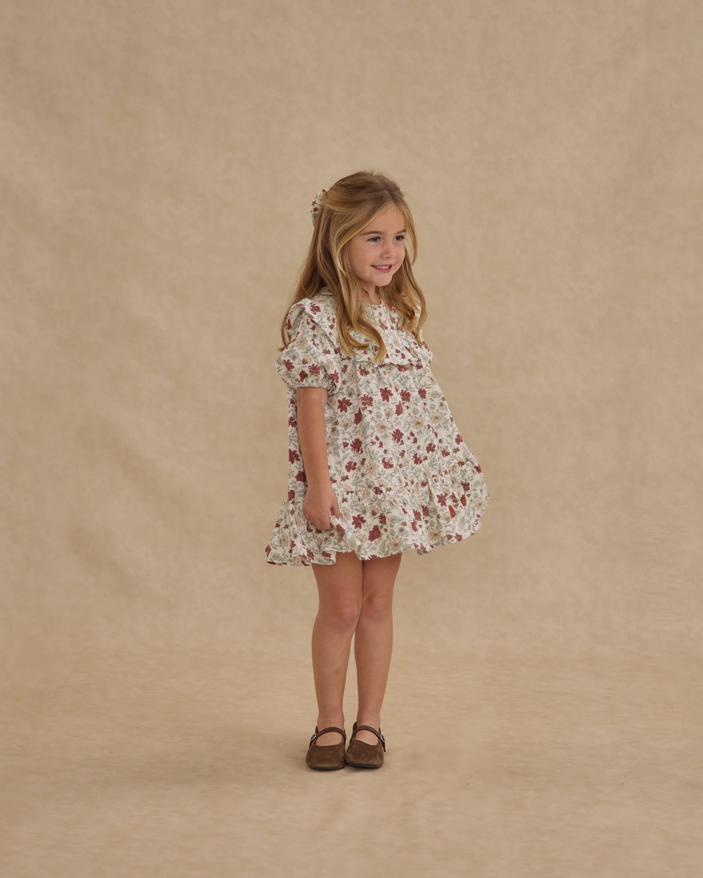Cordelia Dress || Holiday Floral - Rylee + Cru | Kids Clothes | Trendy Baby Clothes | Modern Infant Outfits |
