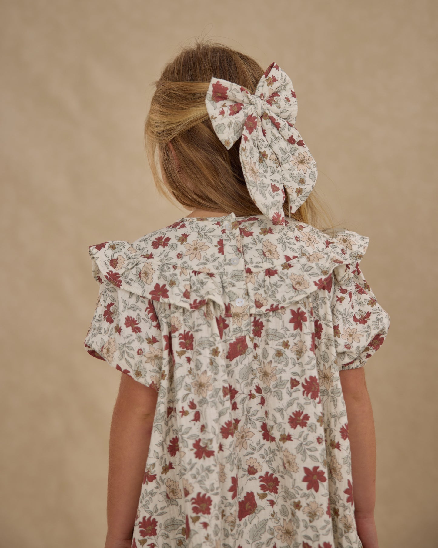 Cordelia Dress || Holiday Floral - Rylee + Cru | Kids Clothes | Trendy Baby Clothes | Modern Infant Outfits |