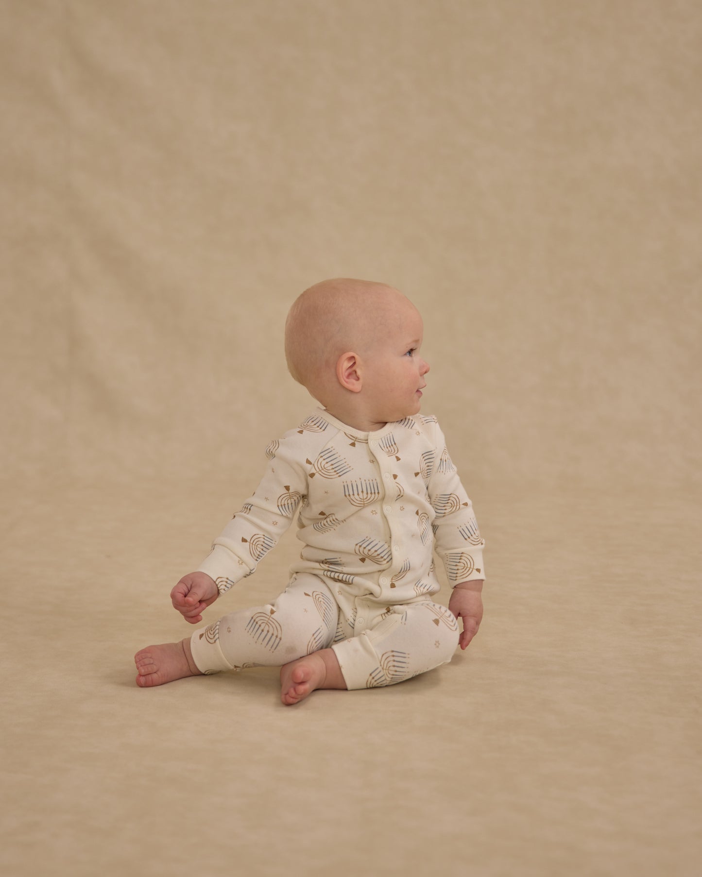 Organic Long John Pajamas || Hanukkah - Rylee + Cru | Kids Clothes | Trendy Baby Clothes | Modern Infant Outfits |