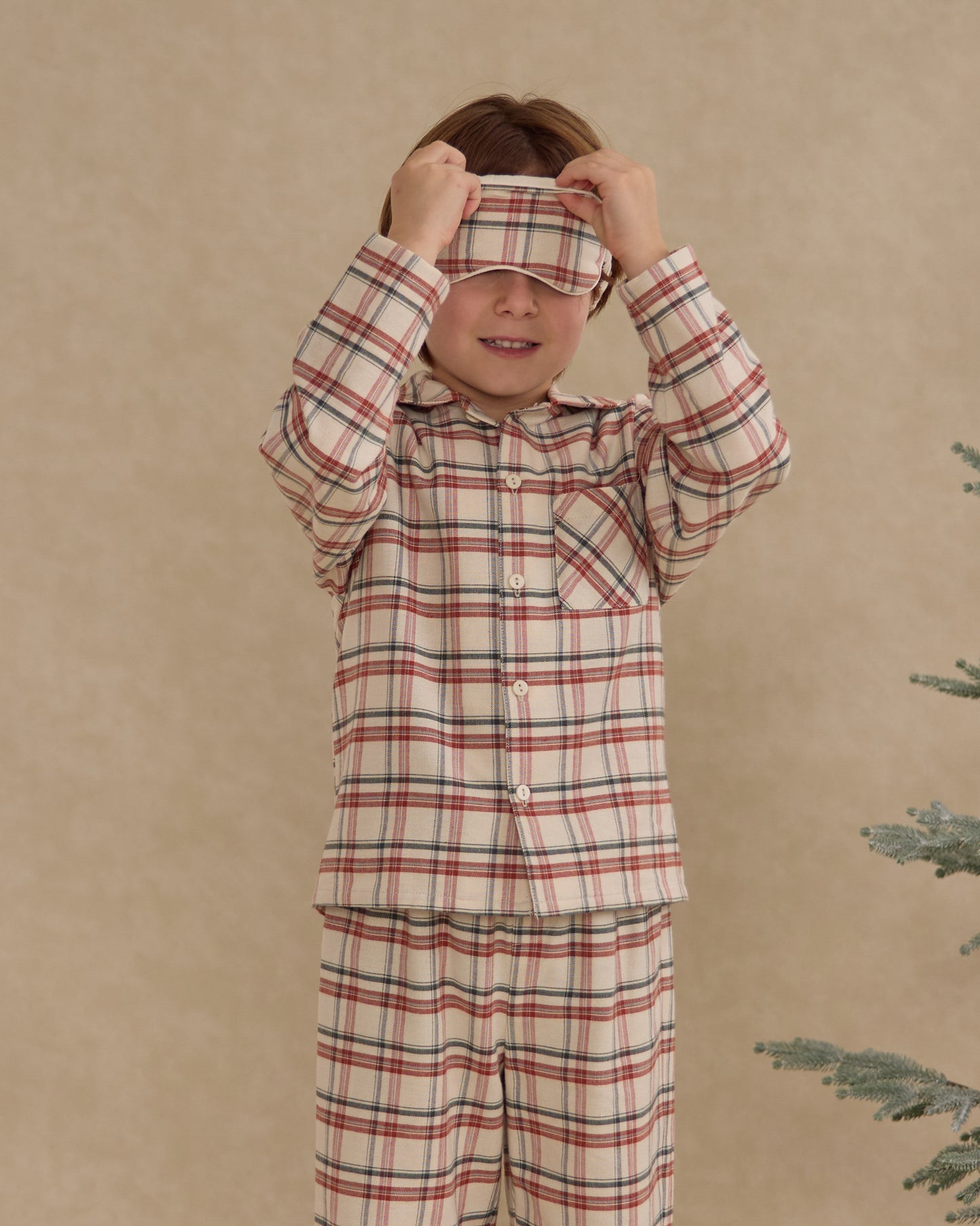 Sleep Mask || Holiday Flannel - Rylee + Cru | Kids Clothes | Trendy Baby Clothes | Modern Infant Outfits |
