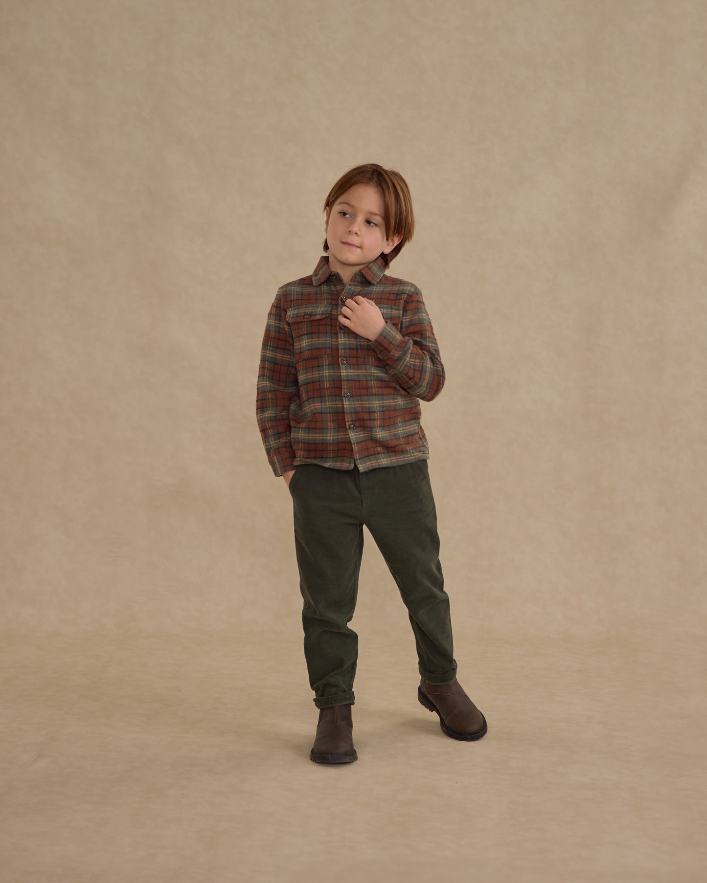 Kalen Pant || Evergreen - Rylee + Cru | Kids Clothes | Trendy Baby Clothes | Modern Infant Outfits |