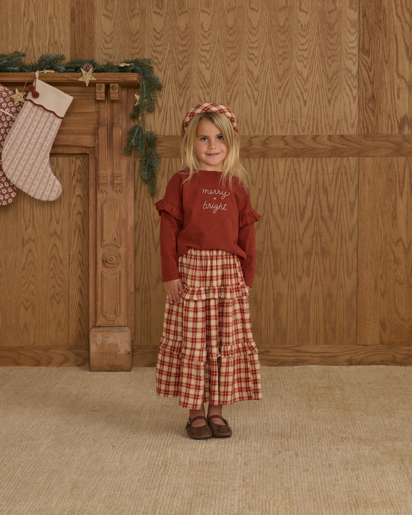 Padded Headband || Red Plaid - Rylee + Cru | Kids Clothes | Trendy Baby Clothes | Modern Infant Outfits |