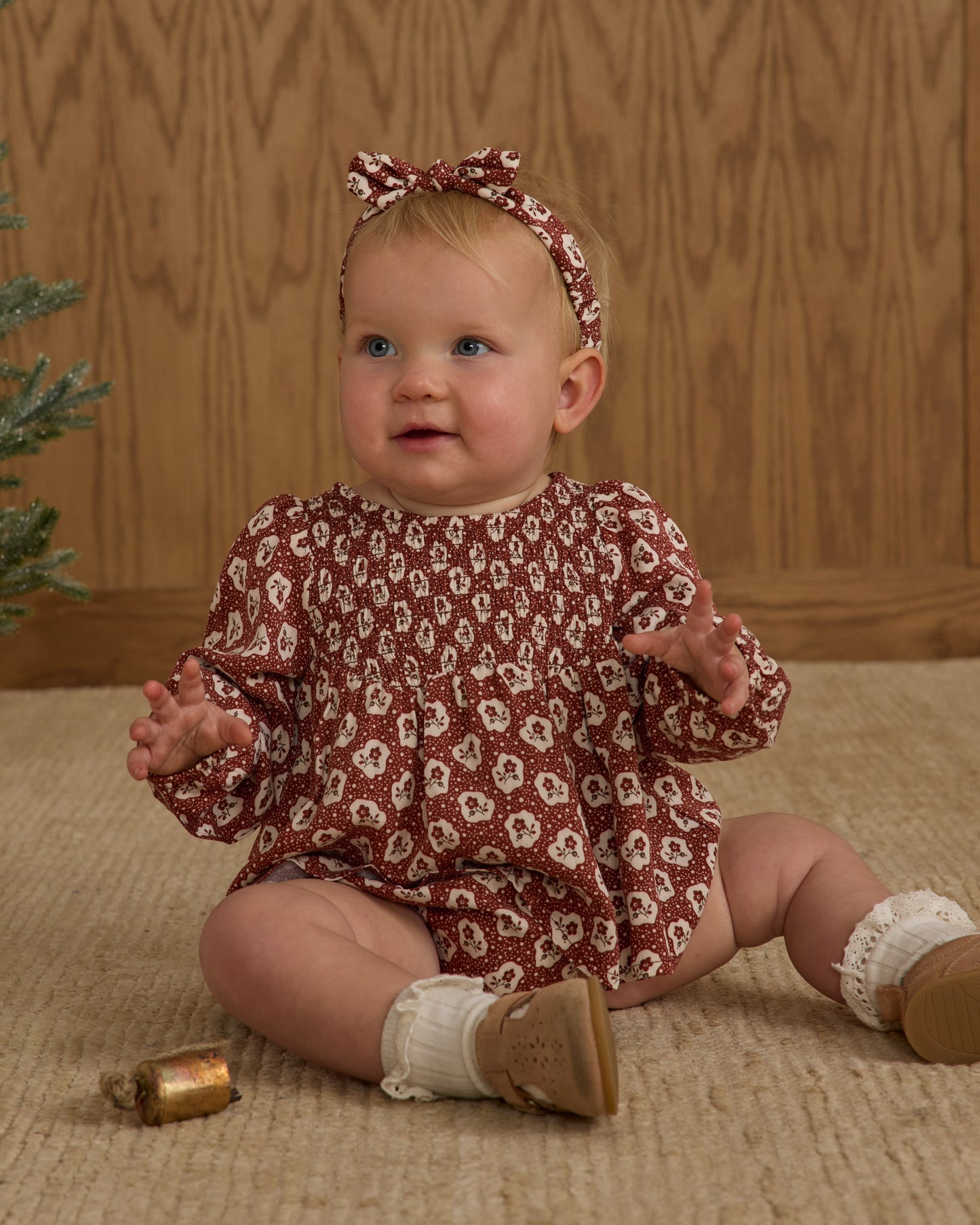 Baby Bow Headband || Ruby Fleur - Rylee + Cru | Kids Clothes | Trendy Baby Clothes | Modern Infant Outfits |