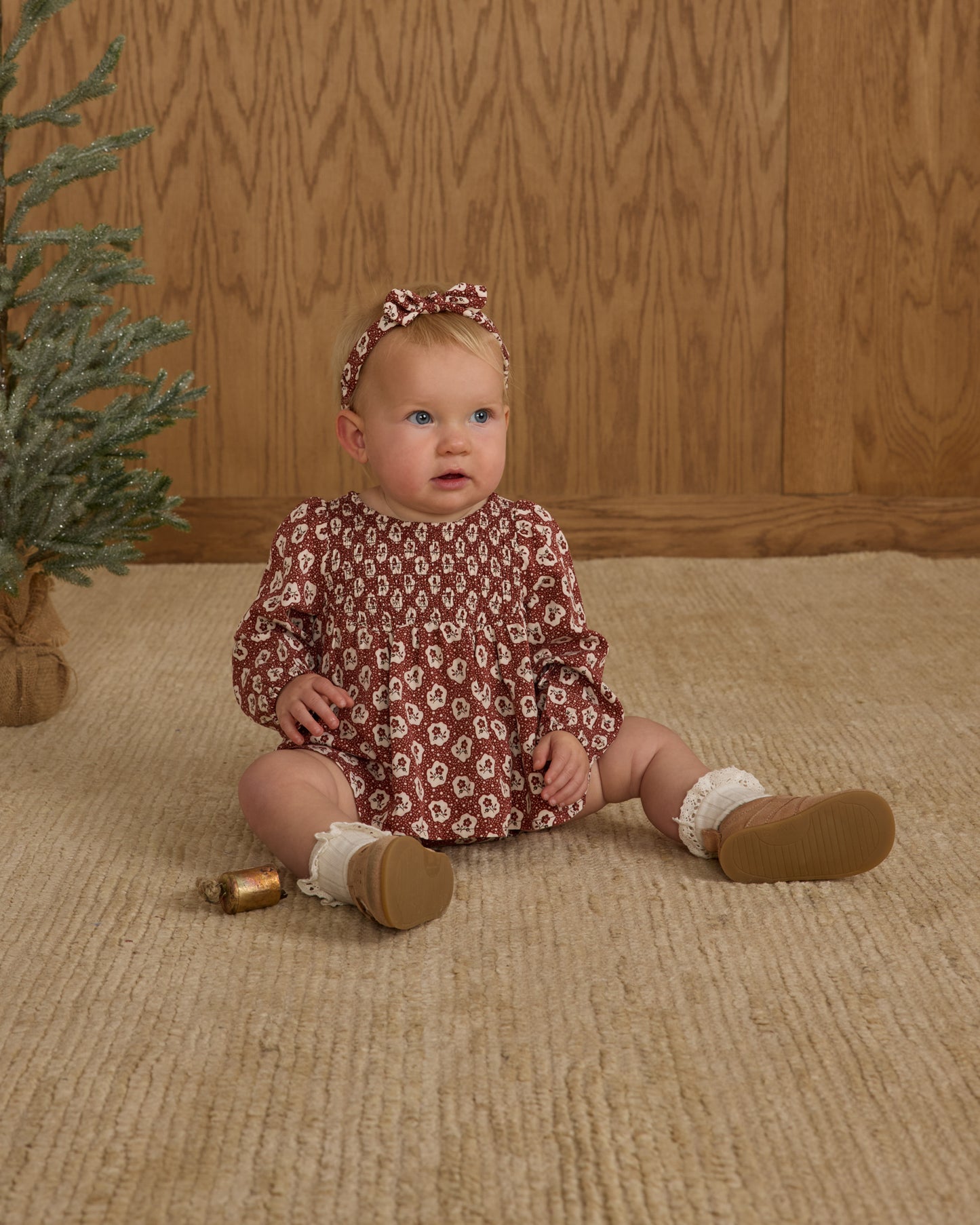 Baby Bow Headband || Ruby Fleur - Rylee + Cru | Kids Clothes | Trendy Baby Clothes | Modern Infant Outfits |