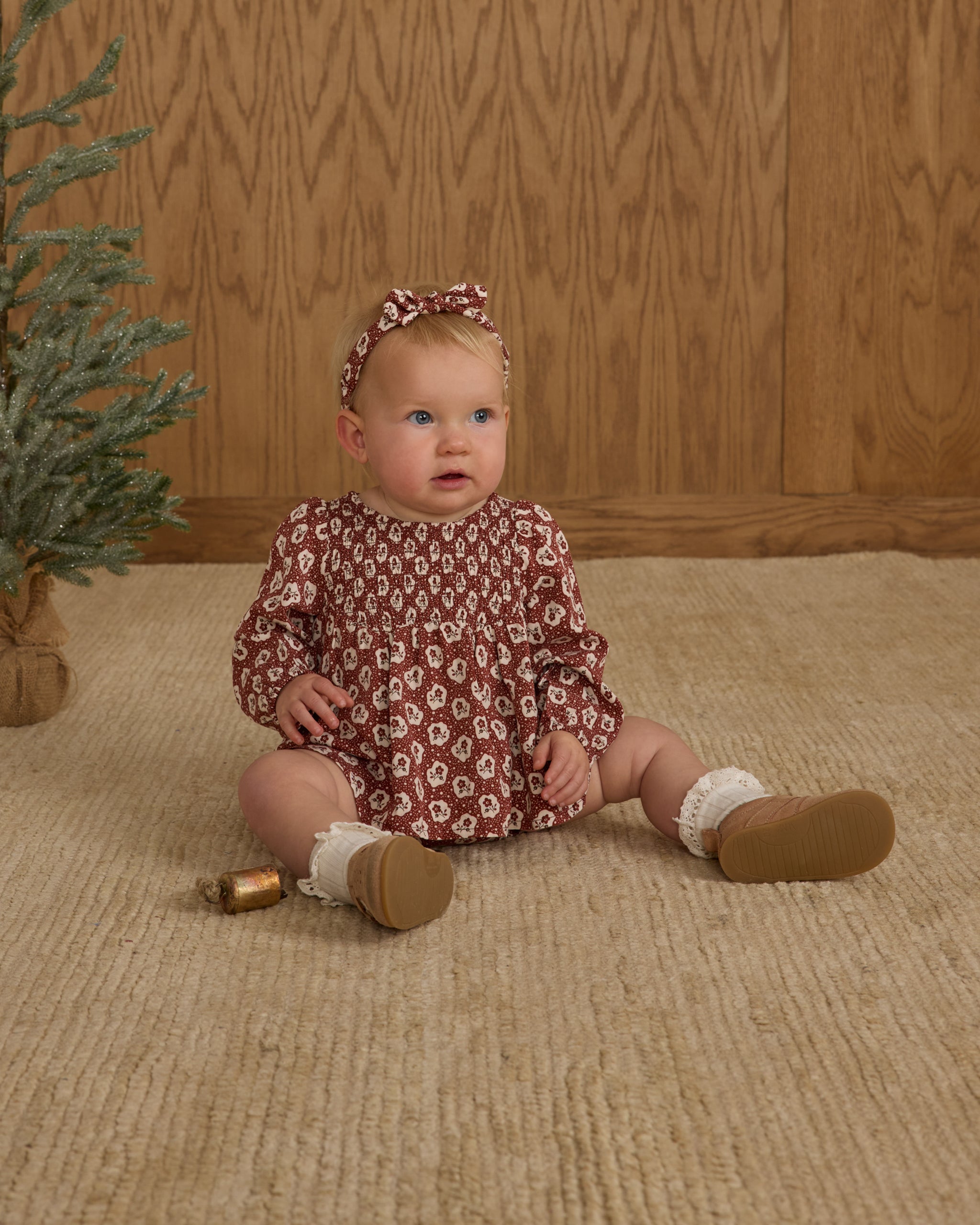 Baby Bow Headband || Ruby Fleur - Rylee + Cru | Kids Clothes | Trendy Baby Clothes | Modern Infant Outfits |