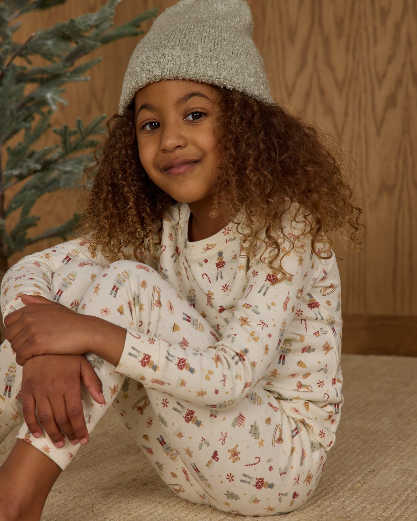 Organic Long Sleeve Pajama Set || Festive - Rylee + Cru | Kids Clothes | Trendy Baby Clothes | Modern Infant Outfits |