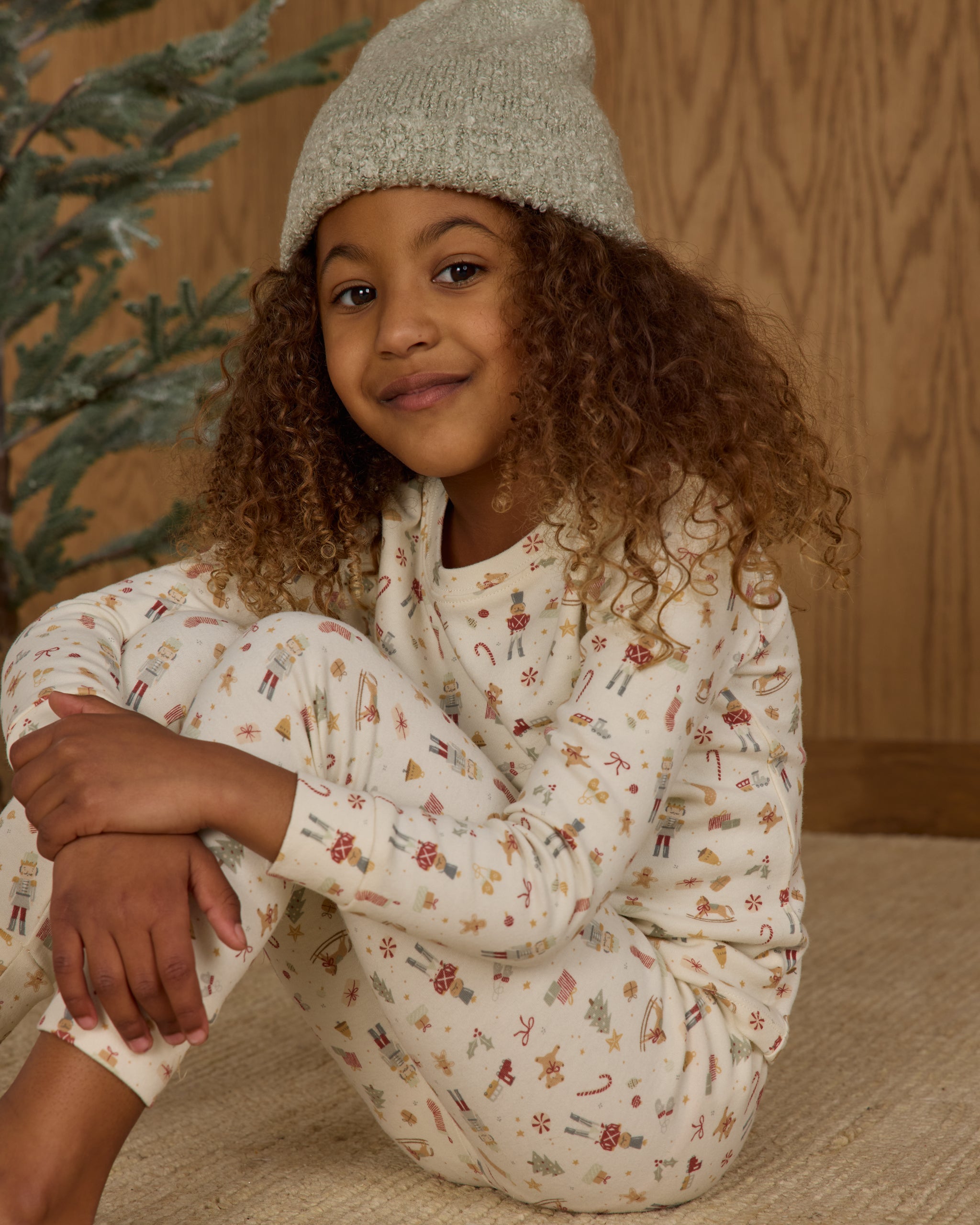 Organic Long Sleeve Pajama Set || Festive - Rylee + Cru | Kids Clothes | Trendy Baby Clothes | Modern Infant Outfits |