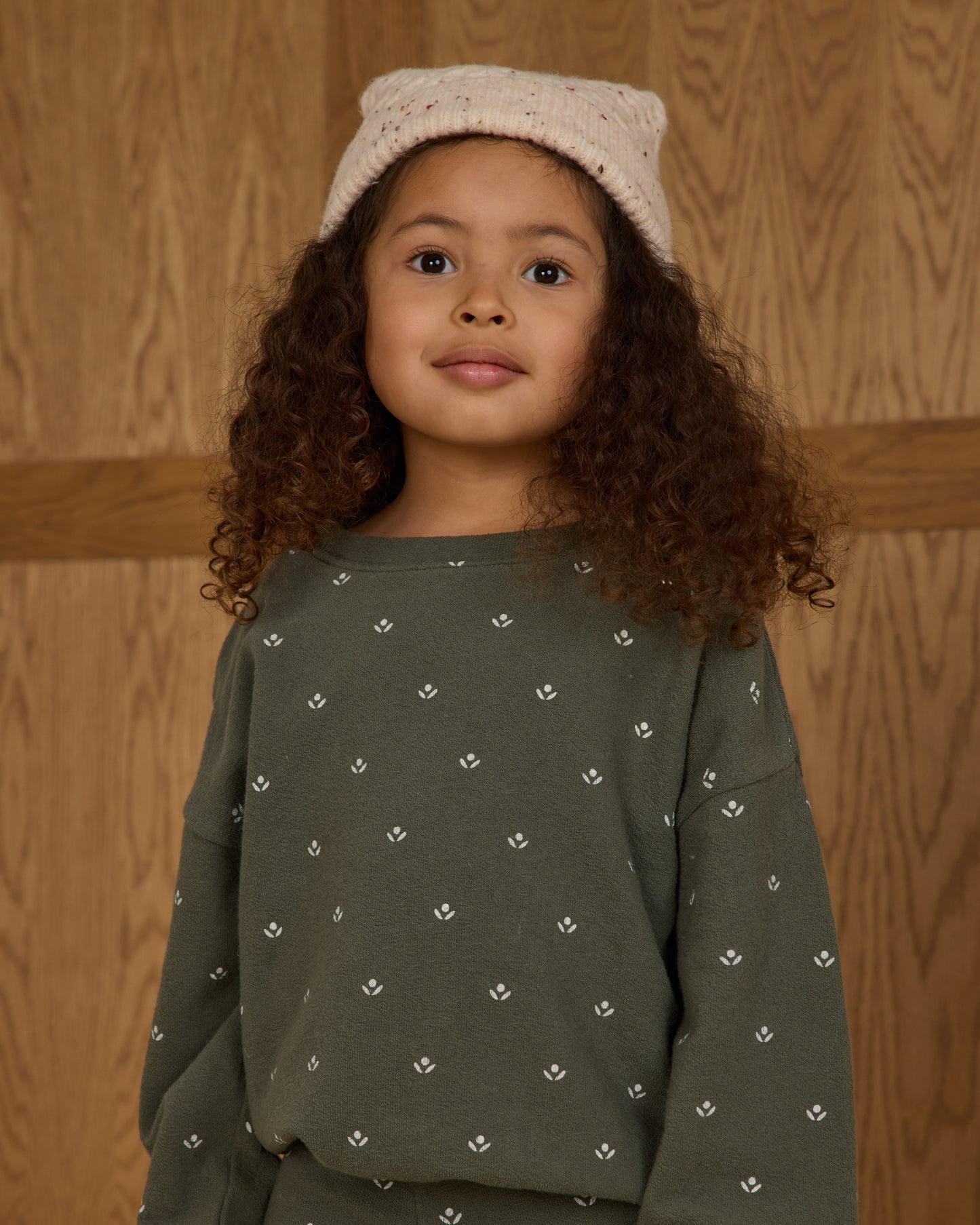 Spongey Knit Set || Evergreen Ditsy - Rylee + Cru | Kids Clothes | Trendy Baby Clothes | Modern Infant Outfits |