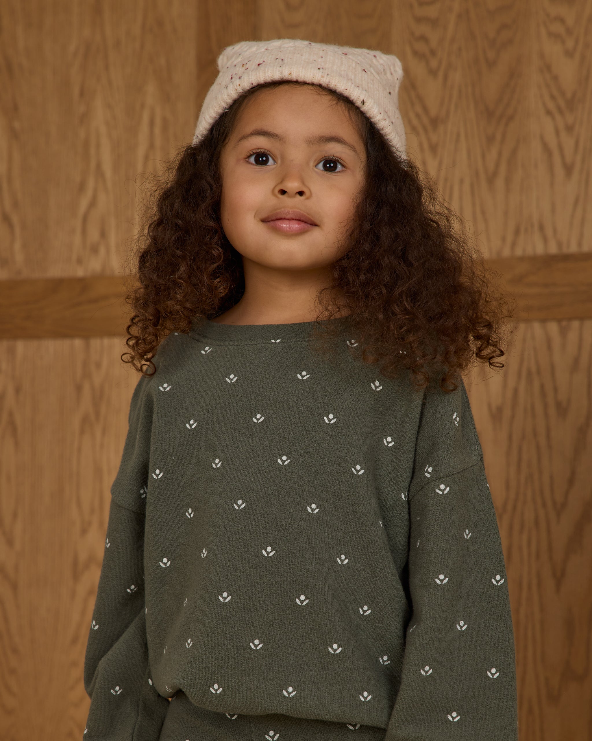 Spongey Knit Set || Evergreen Ditsy - Rylee + Cru | Kids Clothes | Trendy Baby Clothes | Modern Infant Outfits |