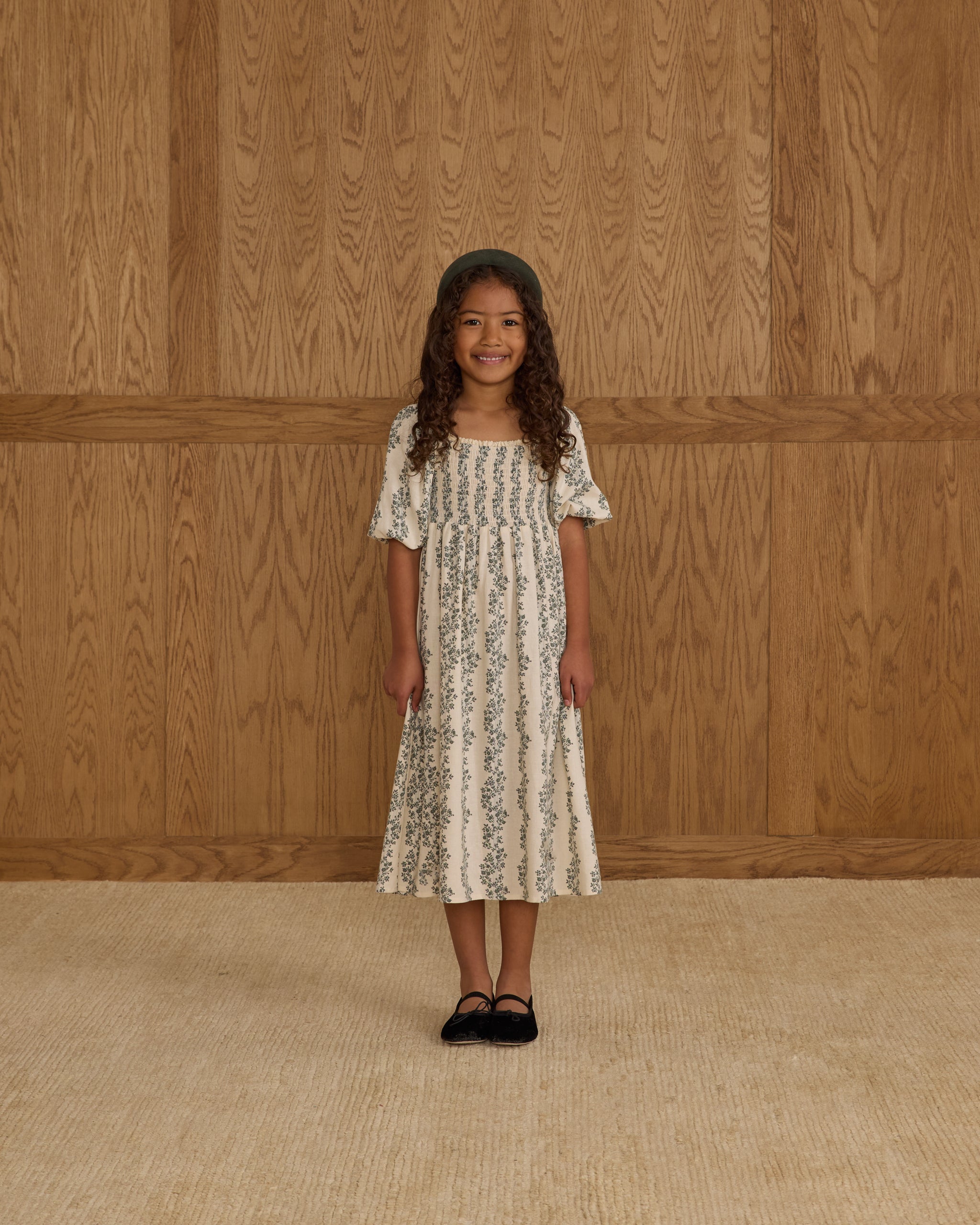 Della Dress || Green Vines - Rylee + Cru | Kids Clothes | Trendy Baby Clothes | Modern Infant Outfits |