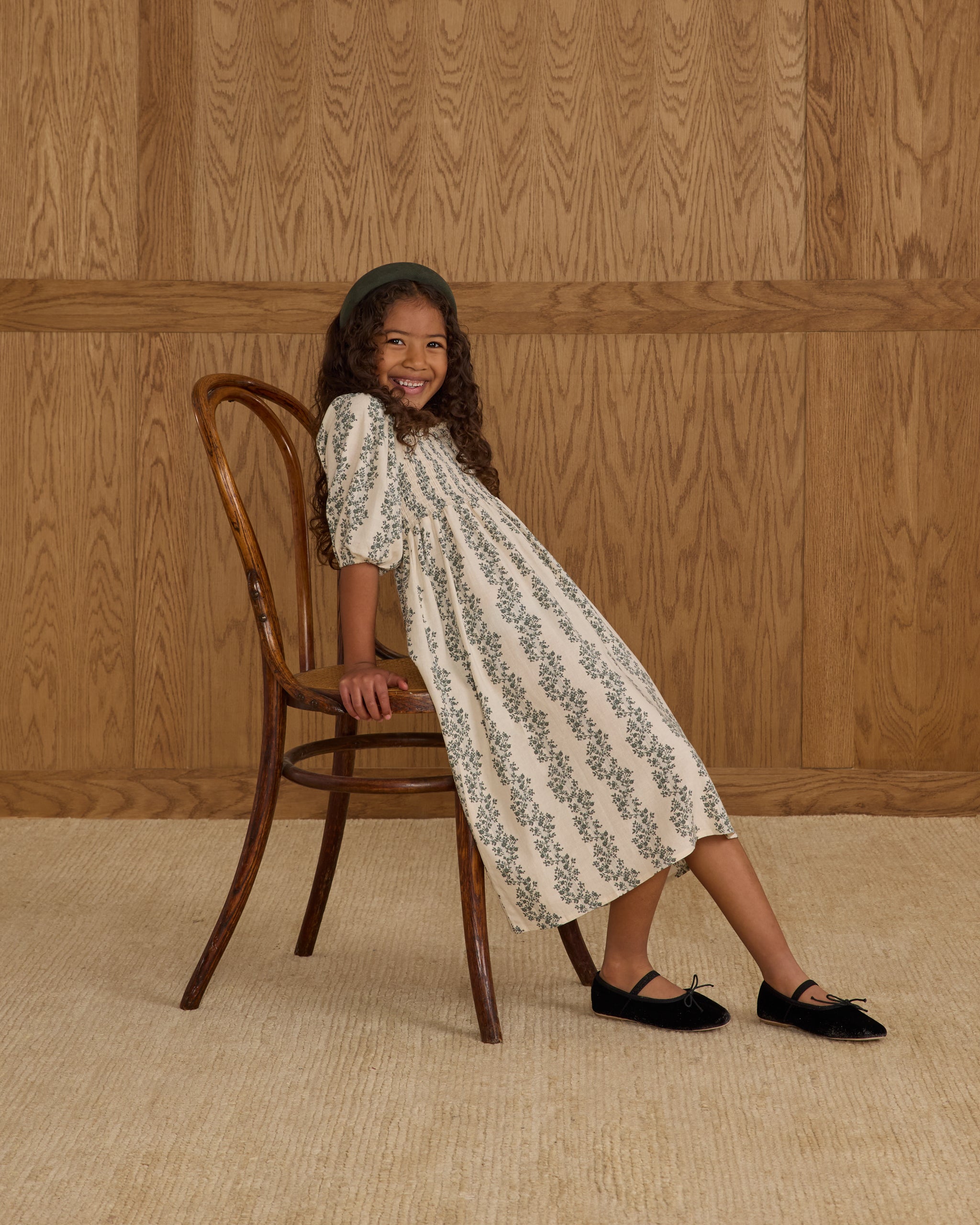 Della Dress || Green Vines - Rylee + Cru | Kids Clothes | Trendy Baby Clothes | Modern Infant Outfits |