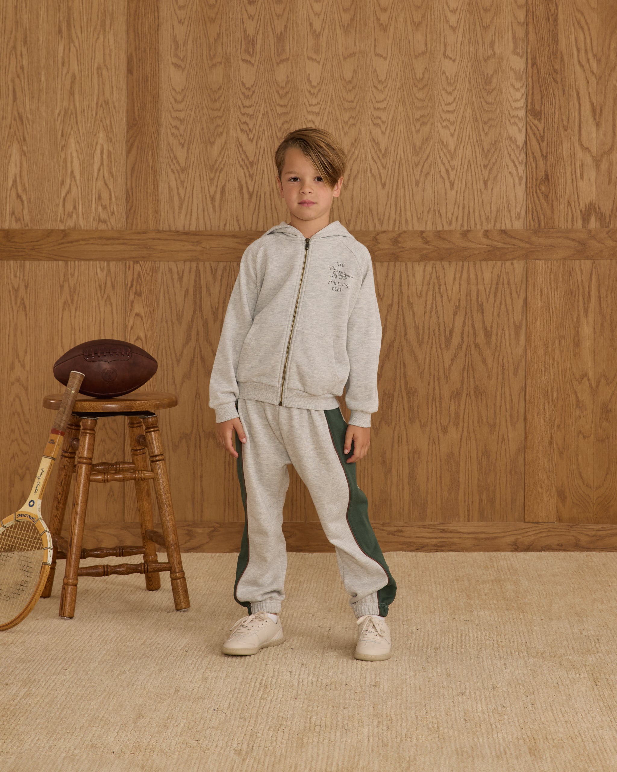 Baggy Sweatpant || Heathered Ash - Rylee + Cru | Kids Clothes | Trendy Baby Clothes | Modern Infant Outfits |