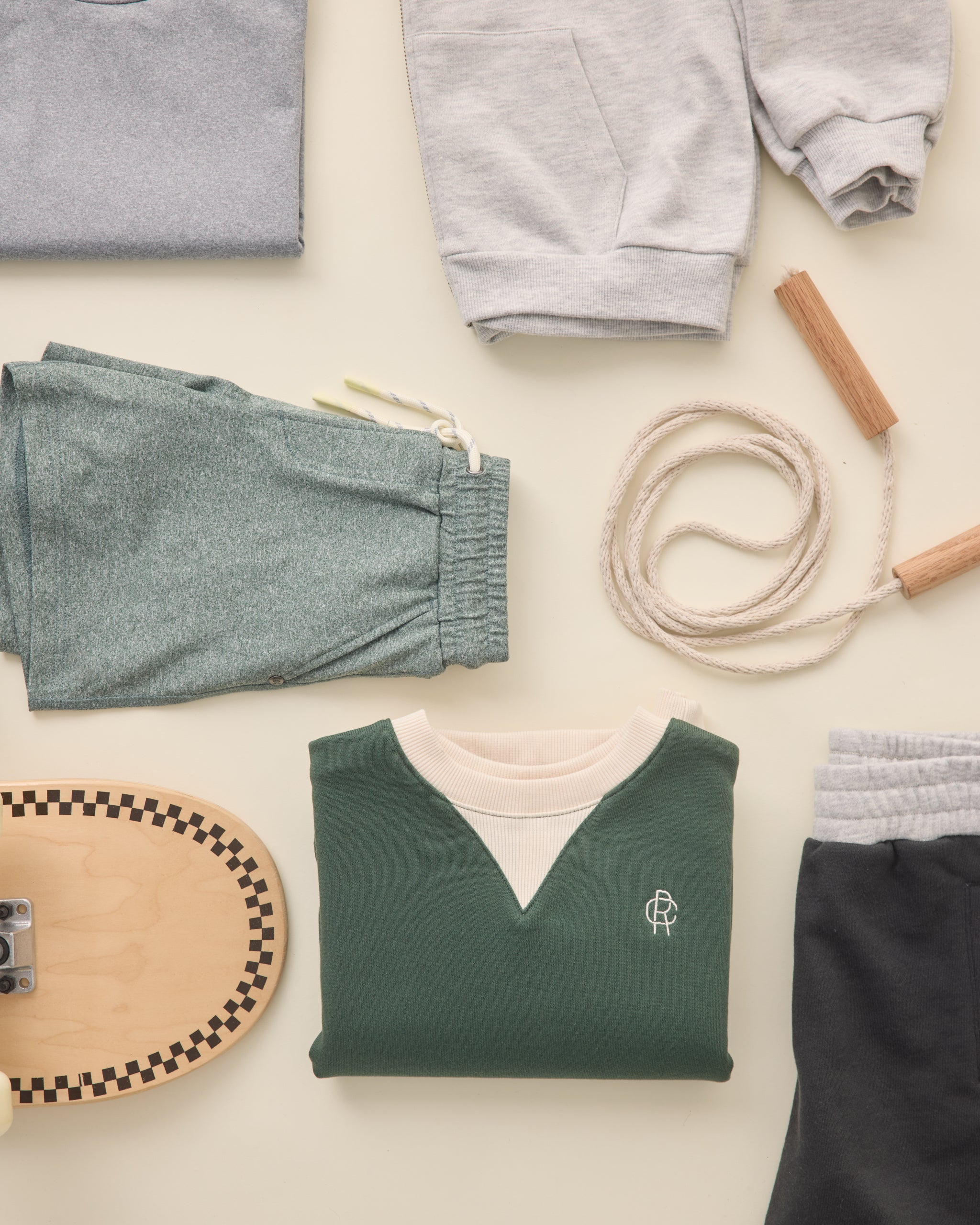 Rylan Sweatshirt || Green - Rylee + Cru | Kids Clothes | Trendy Baby Clothes | Modern Infant Outfits |