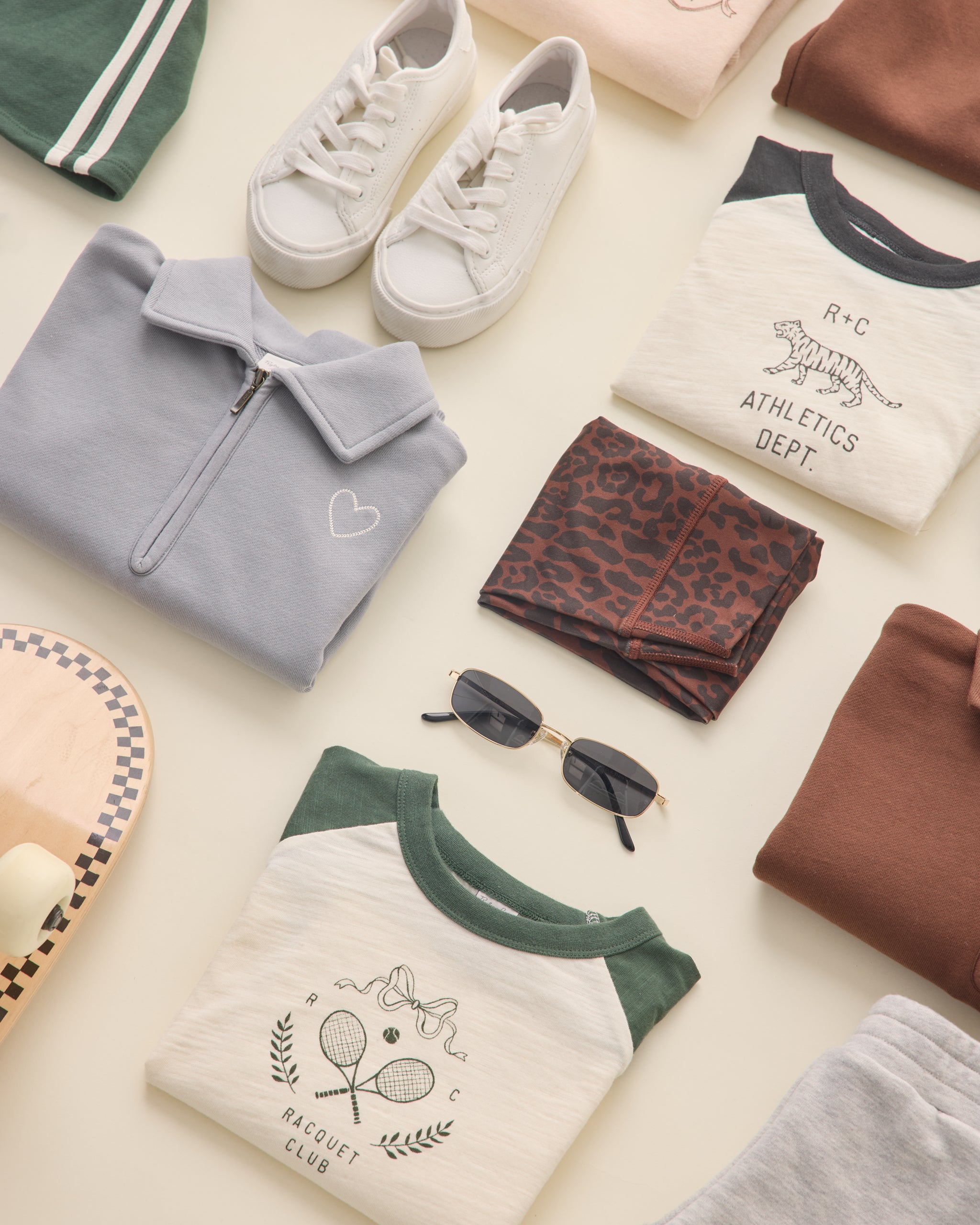 Quarter Zip Sweatshirt || Dusty Blue - Rylee + Cru | Kids Clothes | Trendy Baby Clothes | Modern Infant Outfits |