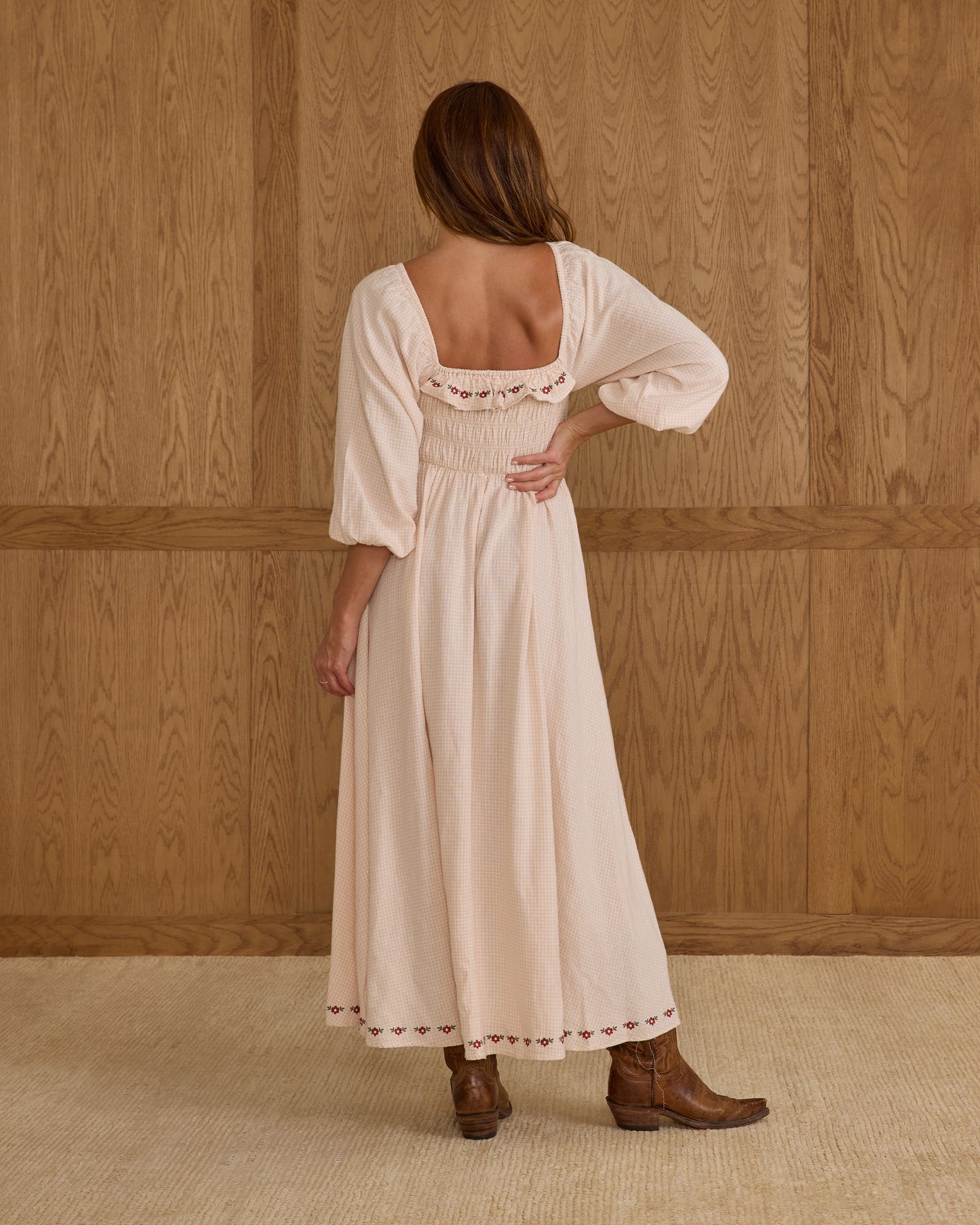 Magnolia Dress | Petal Gingham - Rylee + Cru | Kids Clothes | Trendy Baby Clothes | Modern Infant Outfits |