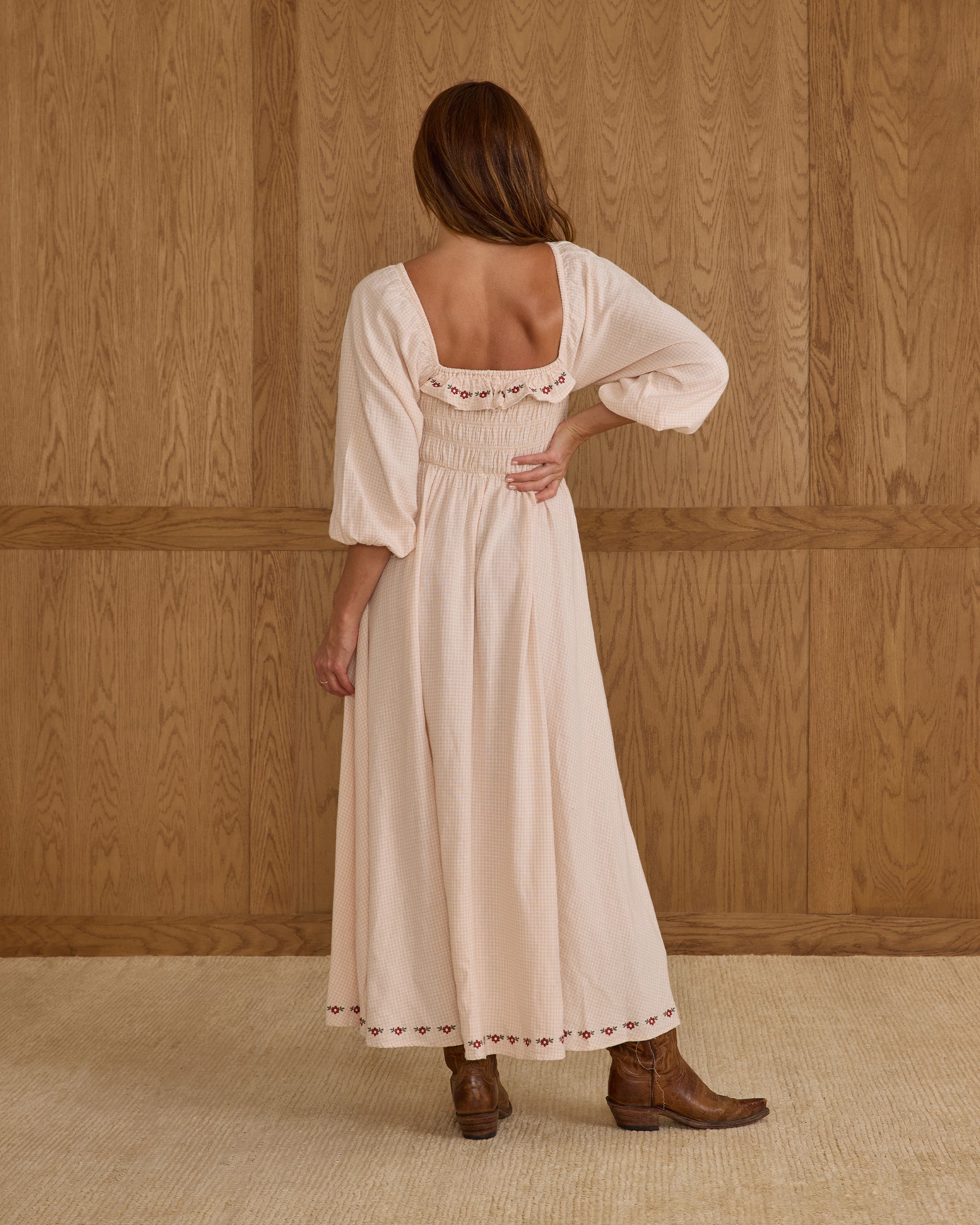 Magnolia Dress | Petal Gingham - Rylee + Cru | Kids Clothes | Trendy Baby Clothes | Modern Infant Outfits |