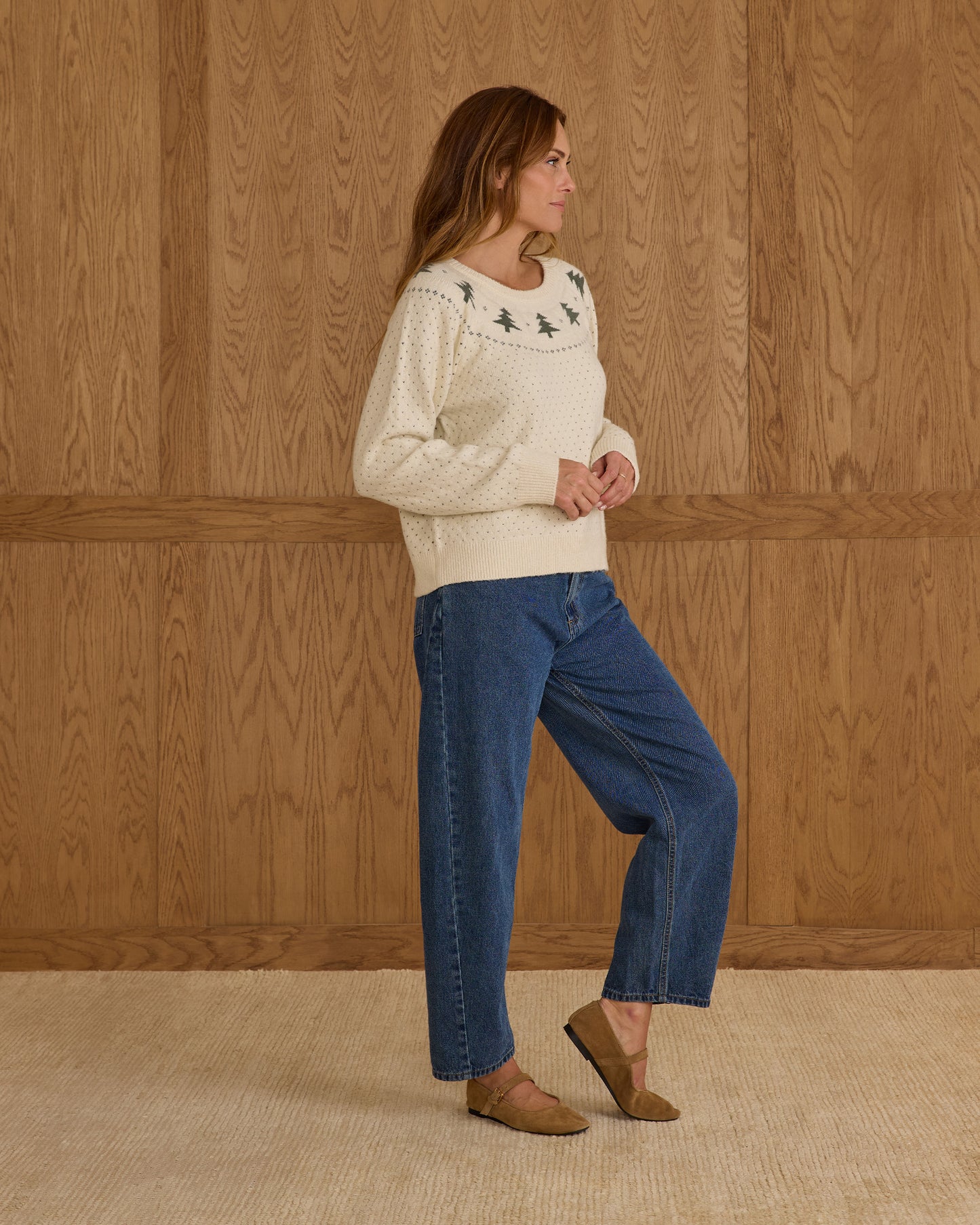 Fair Isle Sweater | Trees - Rylee + Cru | Kids Clothes | Trendy Baby Clothes | Modern Infant Outfits |