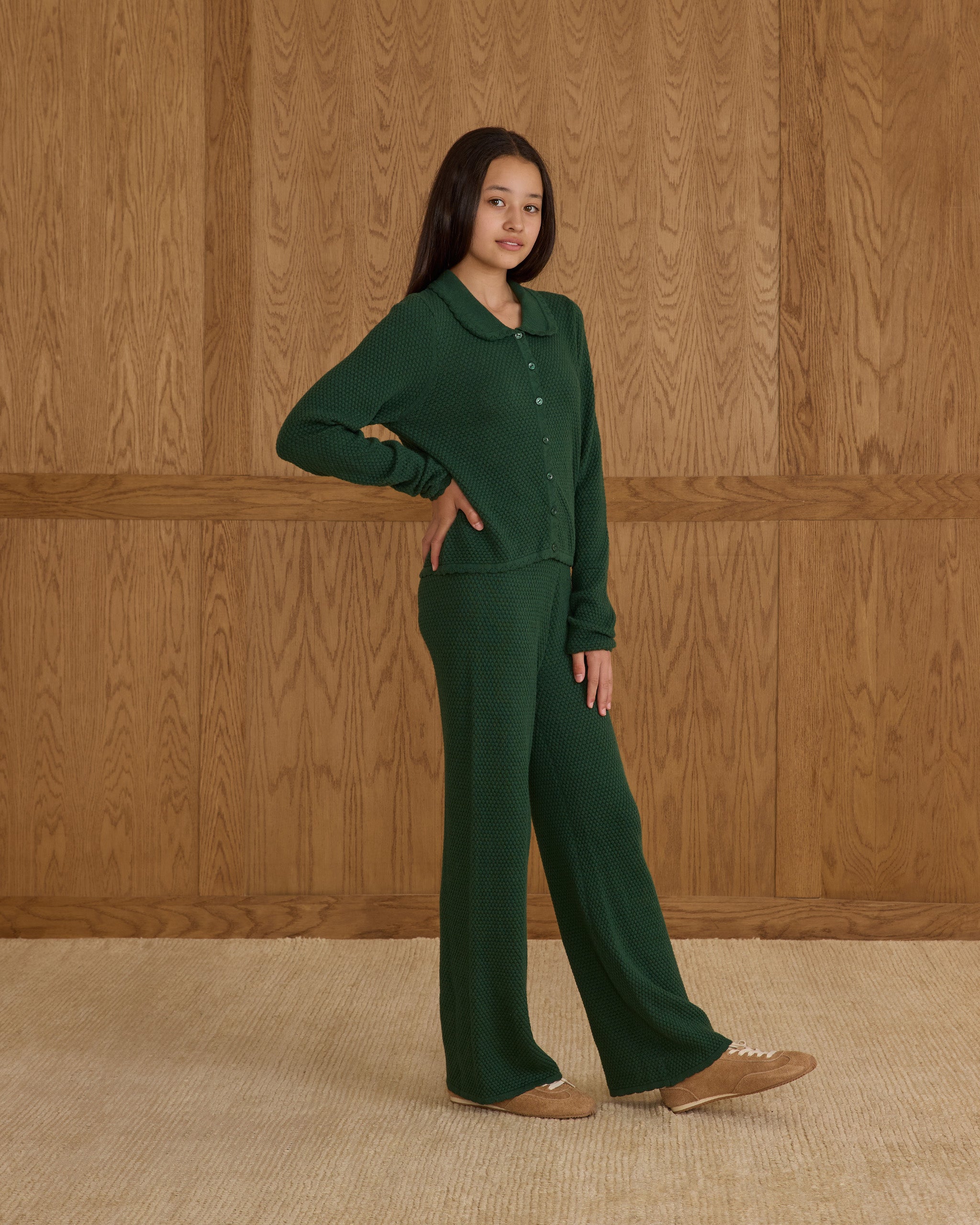 Rio Cardigan || Green - Rylee + Cru | Kids Clothes | Trendy Baby Clothes | Modern Infant Outfits |