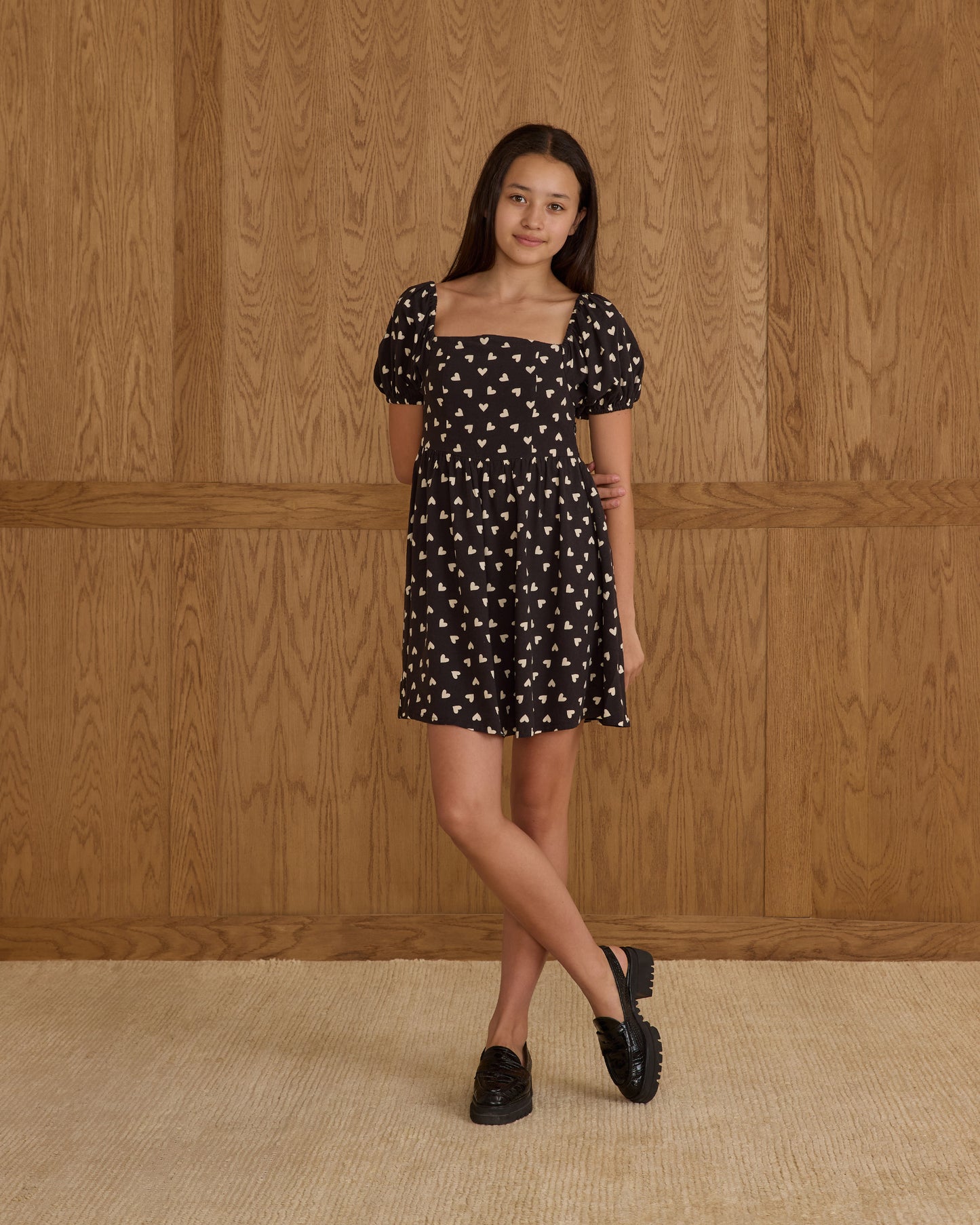 Axel Dress || Hearts - Rylee + Cru | Kids Clothes | Trendy Baby Clothes | Modern Infant Outfits |