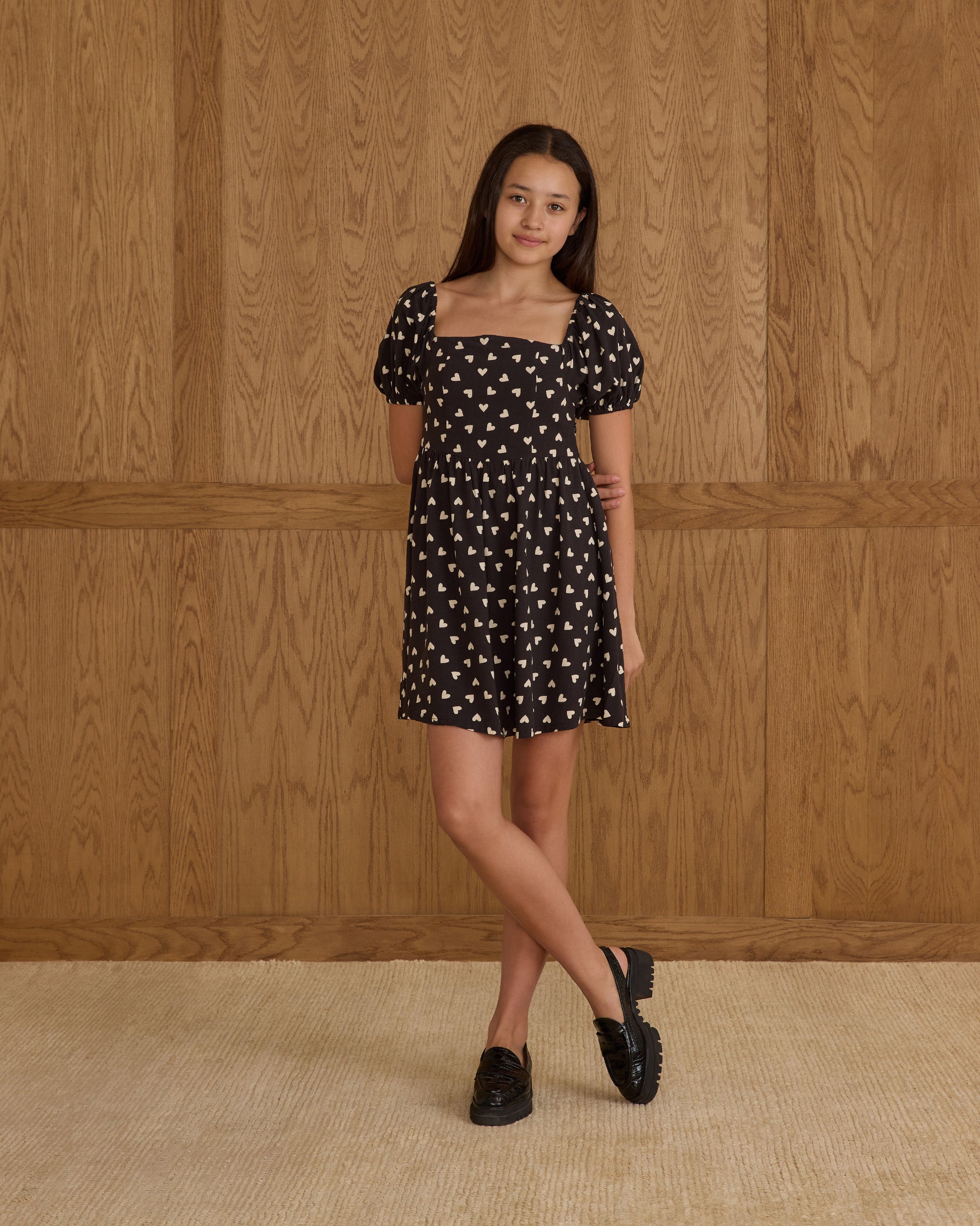 Axel Dress || Hearts - Rylee + Cru | Kids Clothes | Trendy Baby Clothes | Modern Infant Outfits |