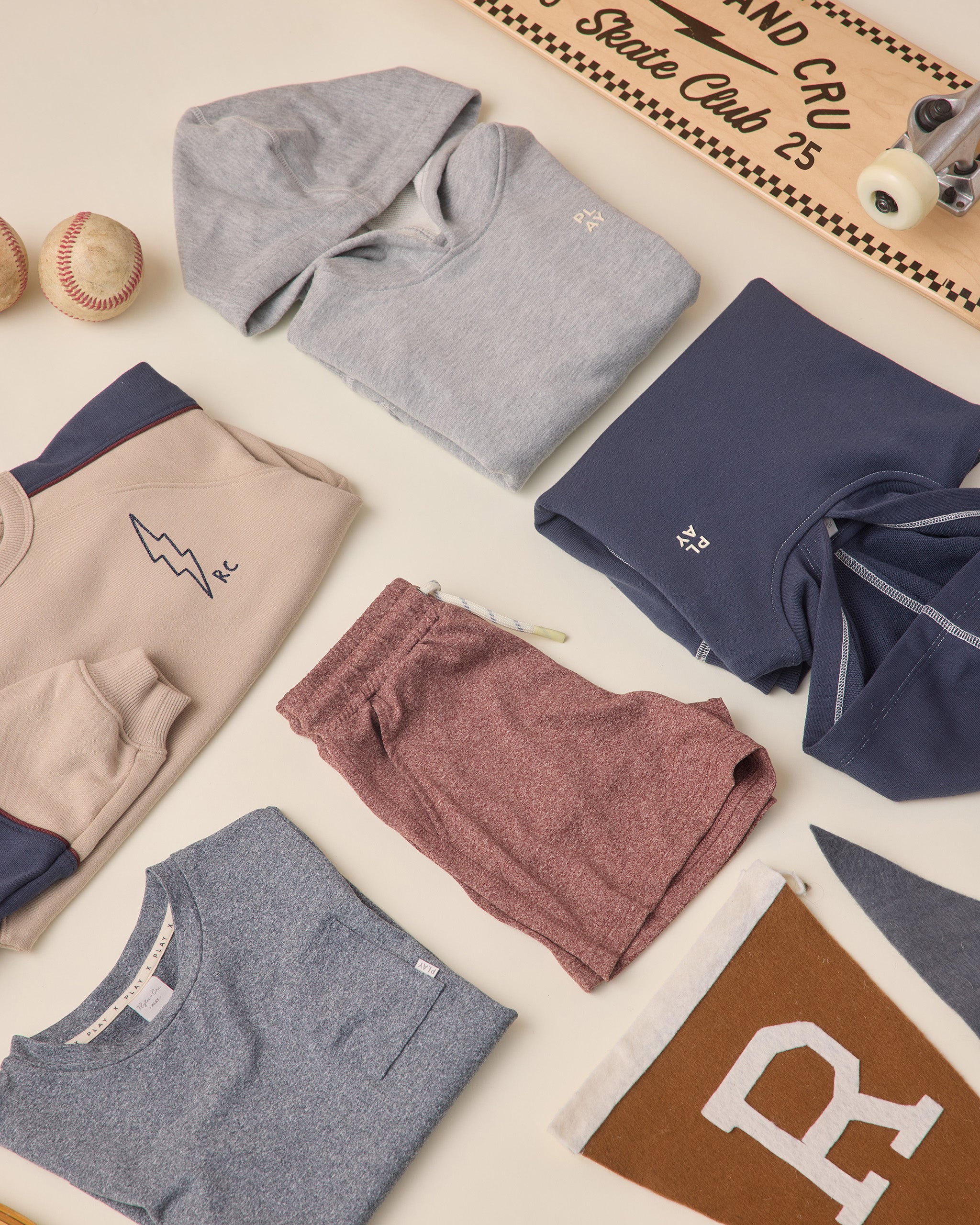 Oceanside Tech Short || Heathered Burgundy - Rylee + Cru | Kids Clothes | Trendy Baby Clothes | Modern Infant Outfits |