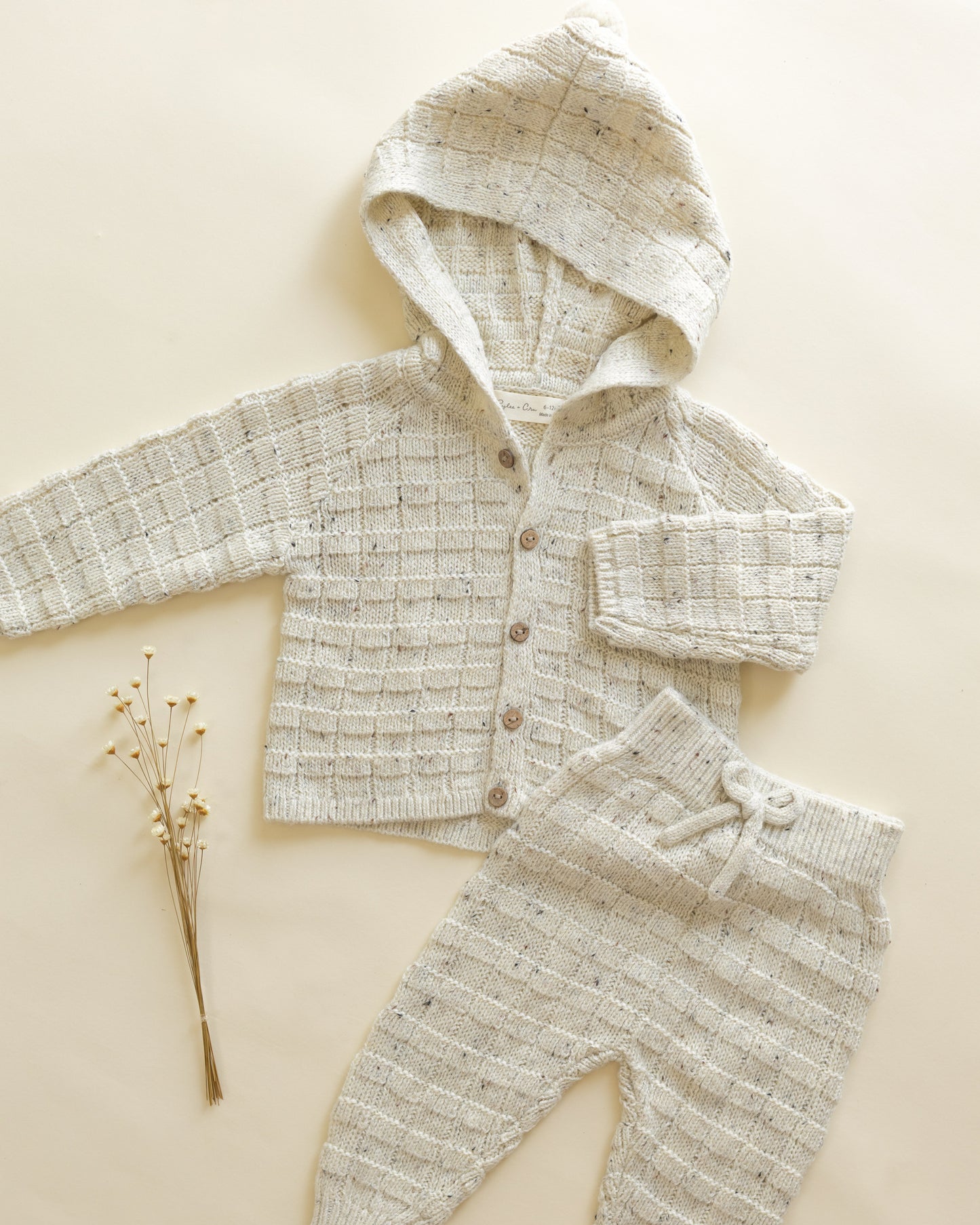 Tassel Cardigan || Oatmeal Speckle - Rylee + Cru | Kids Clothes | Trendy Baby Clothes | Modern Infant Outfits |