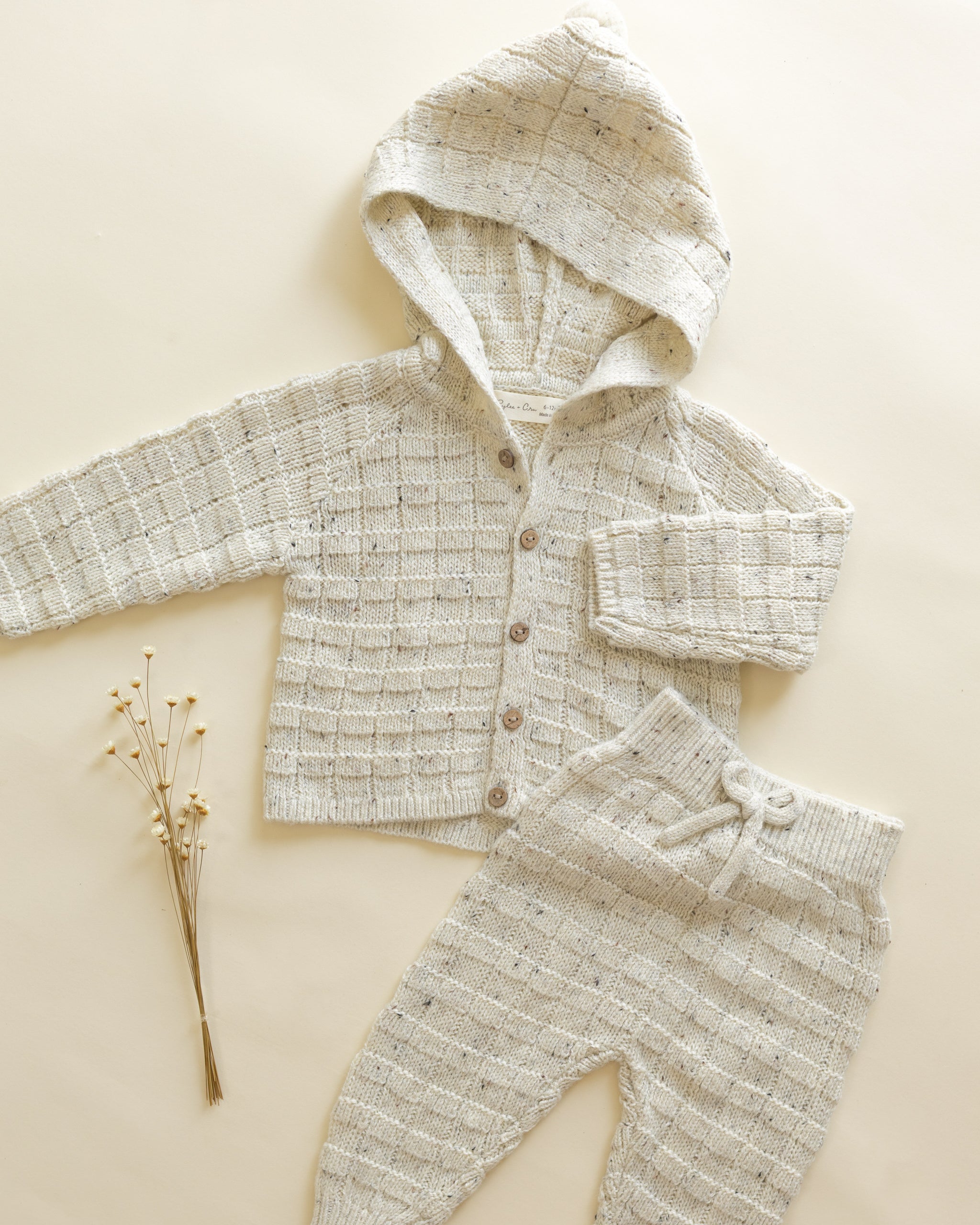 Tassel Cardigan || Oatmeal Speckle - Rylee + Cru | Kids Clothes | Trendy Baby Clothes | Modern Infant Outfits |