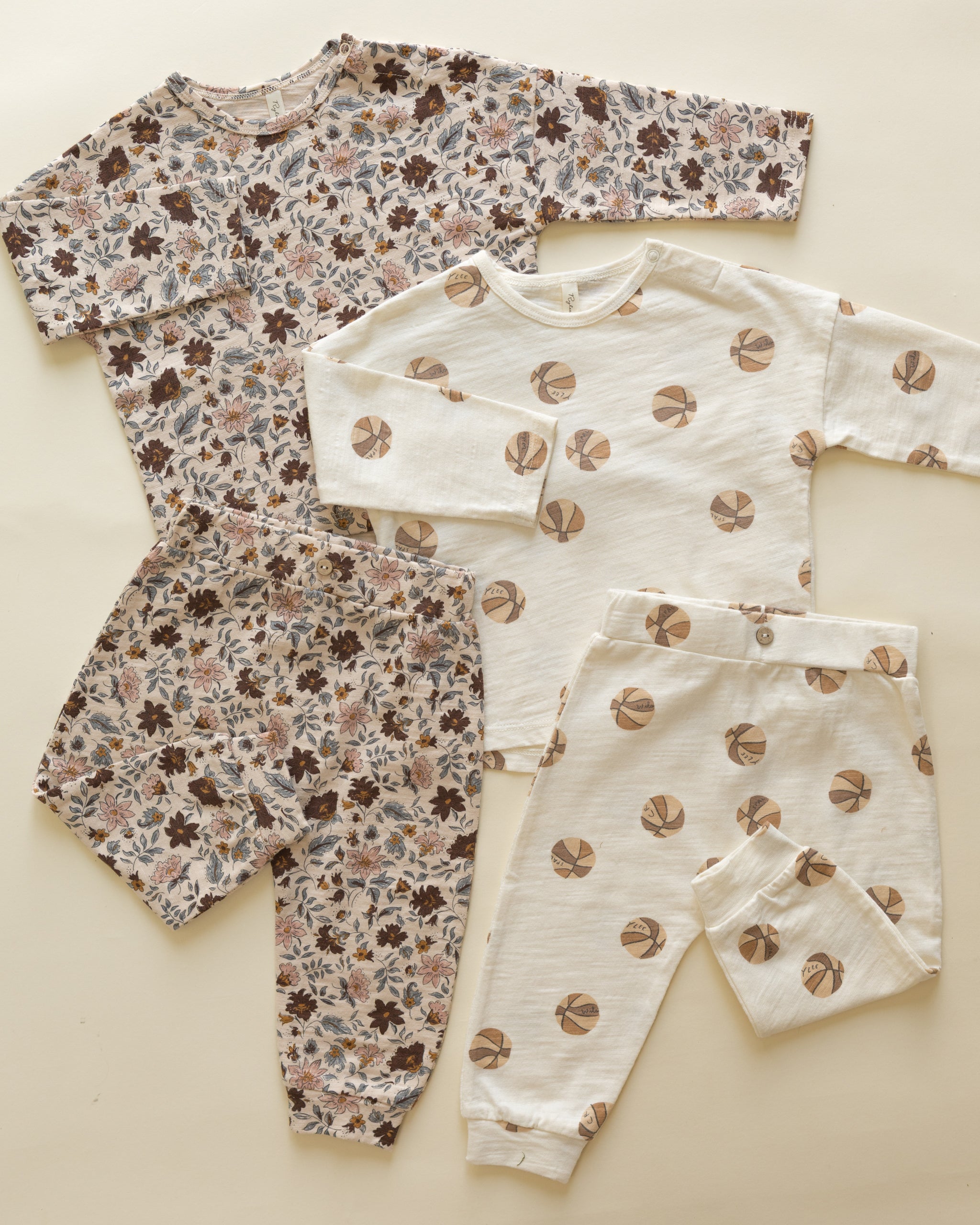 Long Sleeve Tee + Pant Set || Posy - Rylee + Cru | Kids Clothes | Trendy Baby Clothes | Modern Infant Outfits |