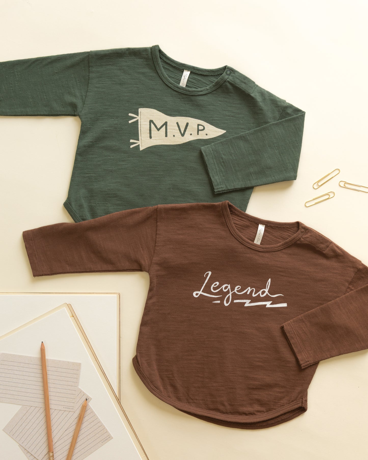 Long Sleeve Tee || MVP - Rylee + Cru | Kids Clothes | Trendy Baby Clothes | Modern Infant Outfits |