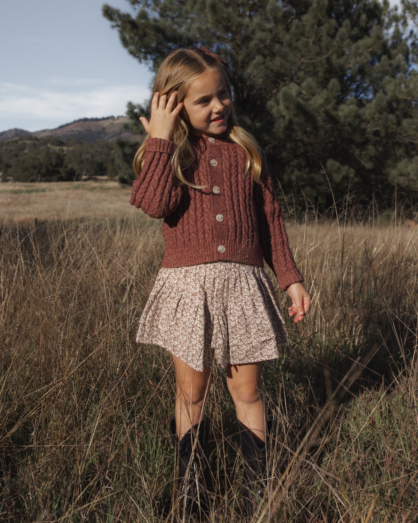 Tiered Mini Skirt Primrose - Rylee + Cru | Kids Clothes | Trendy Baby Clothes | Modern Infant Outfits |