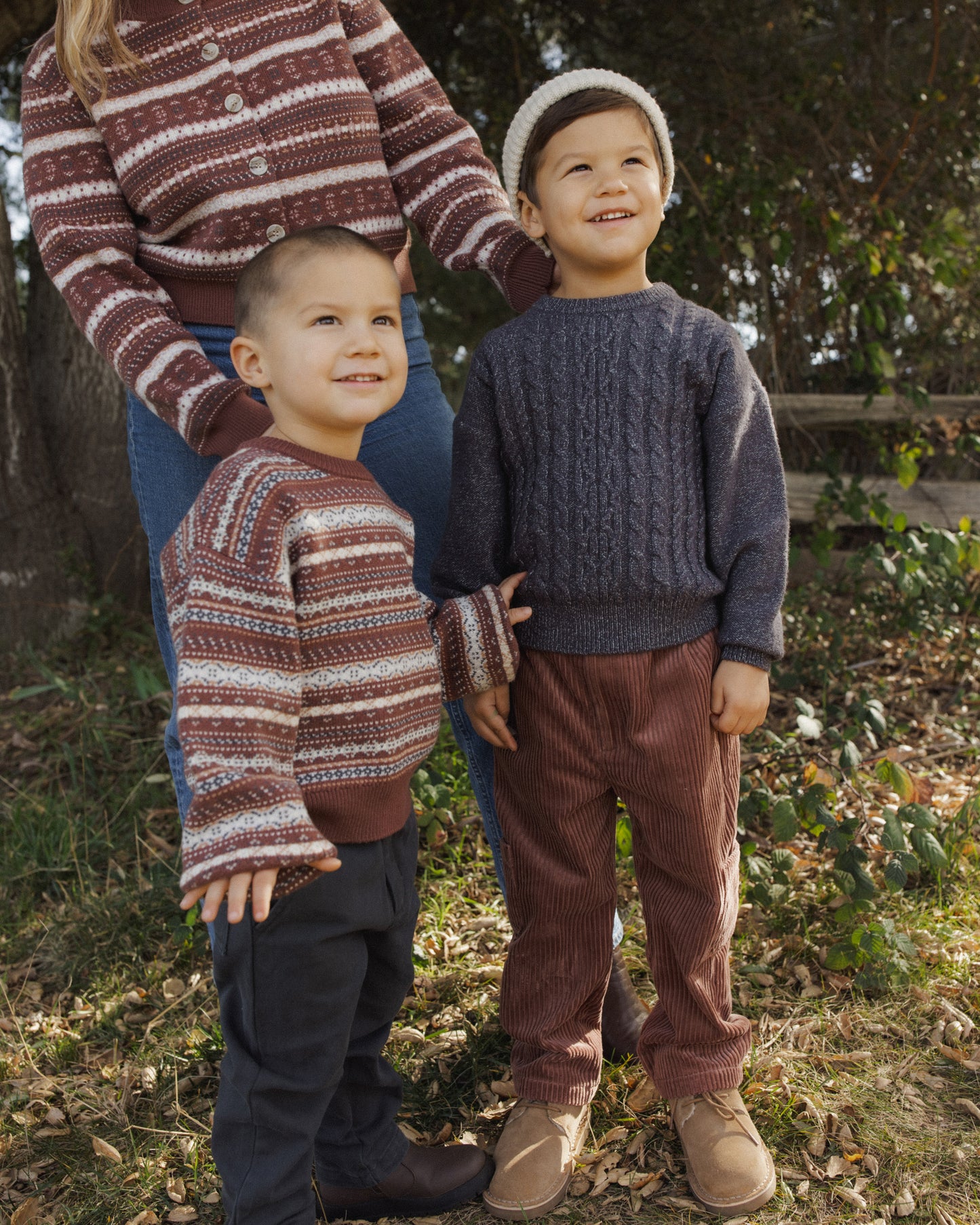 Aspen Sweater Mulberry Multi-Stripe - Rylee + Cru | Kids Clothes | Trendy Baby Clothes | Modern Infant Outfits |