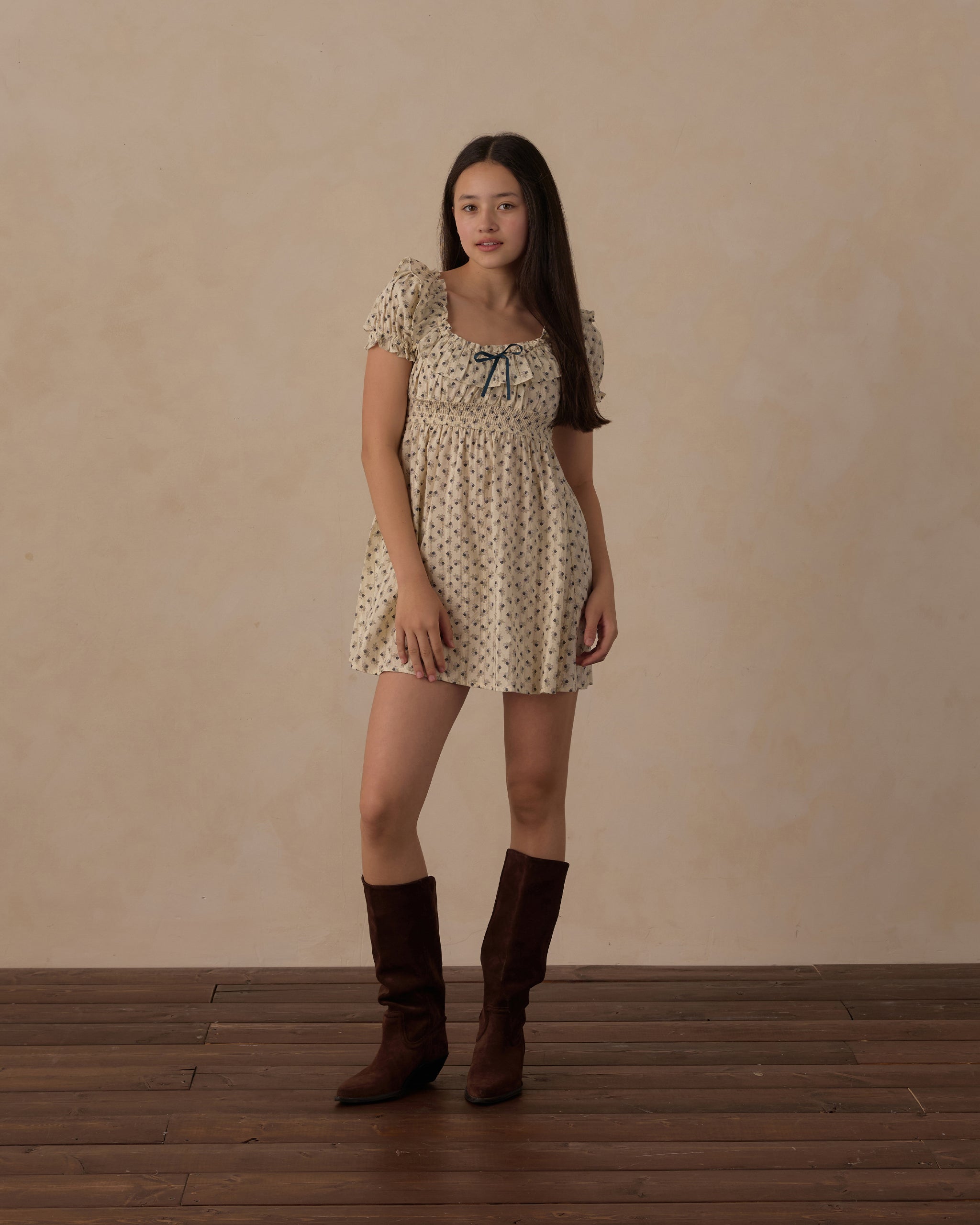Vestido Teen Dillon Vintage Flor