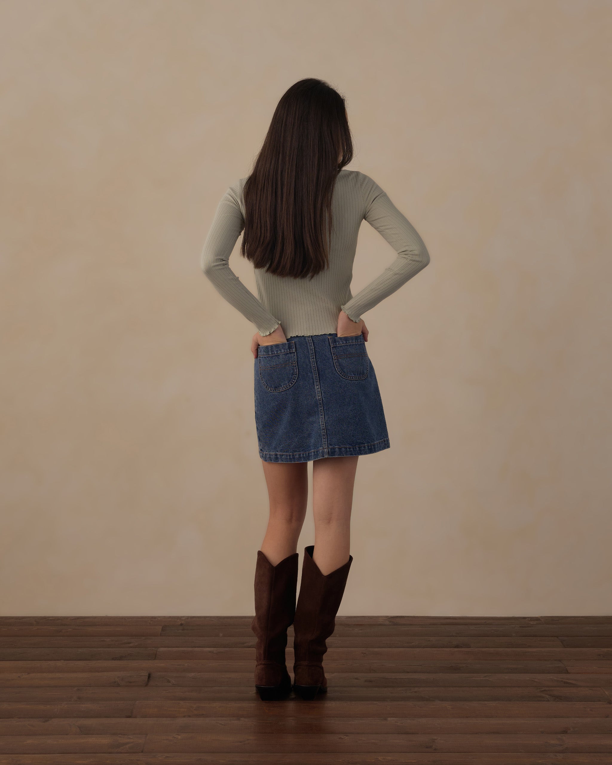 Teen Tennessee Mini Skirt Indigo
