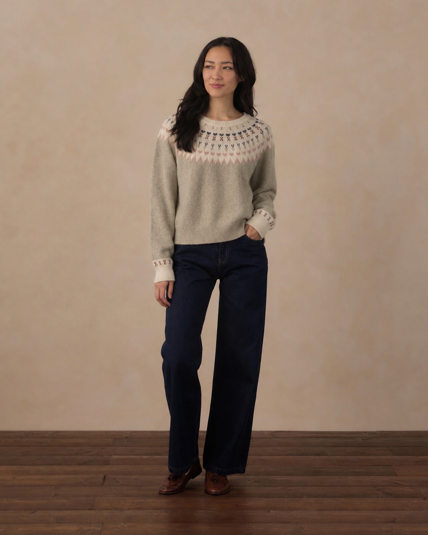 Women's Fair Isle Sweater Sage - Rylee + Cru | Kids Clothes | Trendy Baby Clothes | Modern Infant Outfits |