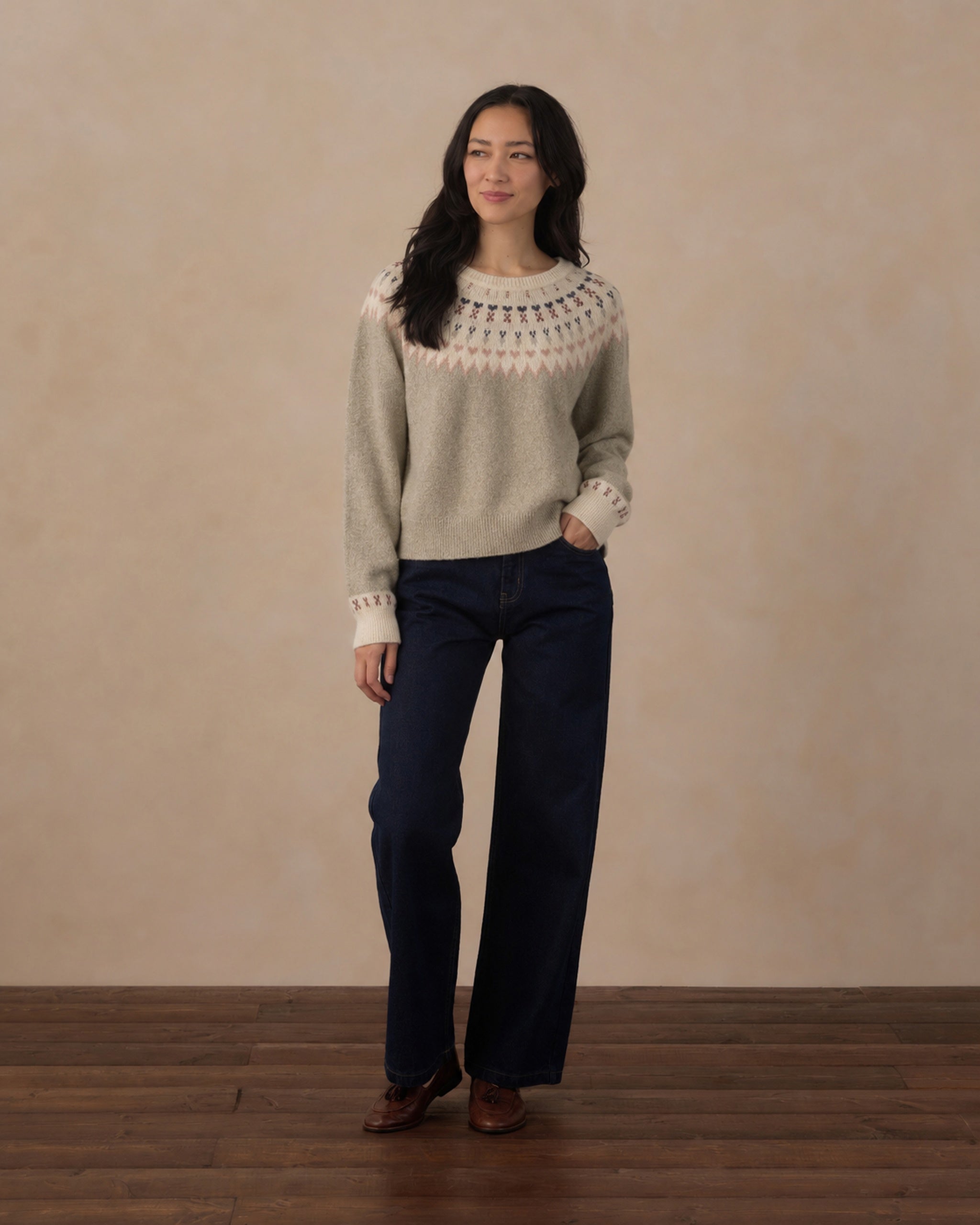 Women's Fair Isle Sweater Sage - Rylee + Cru | Kids Clothes | Trendy Baby Clothes | Modern Infant Outfits |