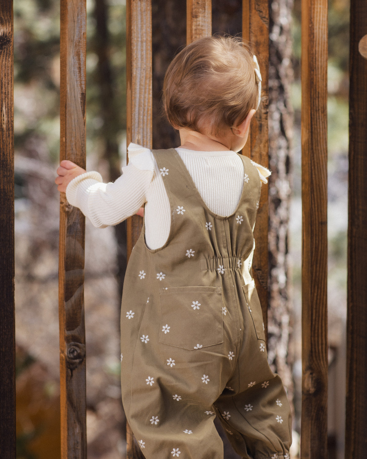 Shoulder Ruffle Bodysuit Natural - Rylee + Cru | Kids Clothes | Trendy Baby Clothes | Modern Infant Outfits |