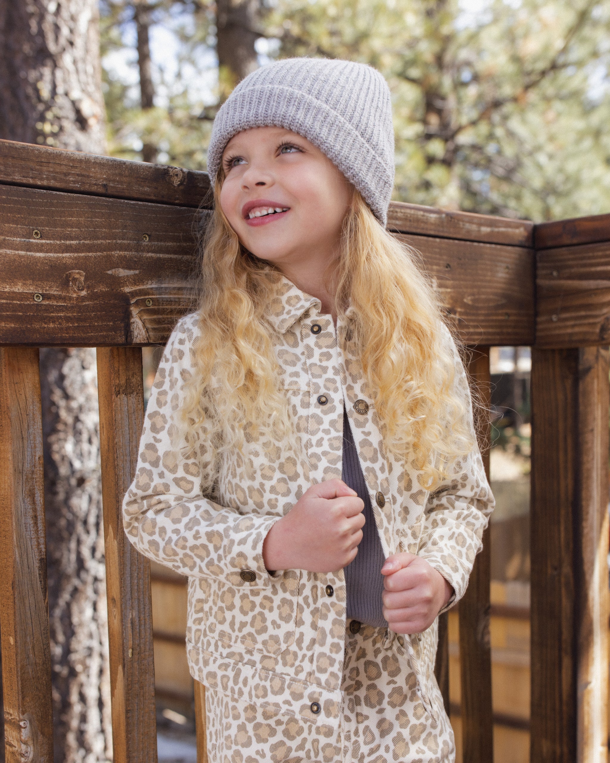 Denim Chore Coat Leopard - Rylee + Cru | Kids Clothes | Trendy Baby Clothes | Modern Infant Outfits |