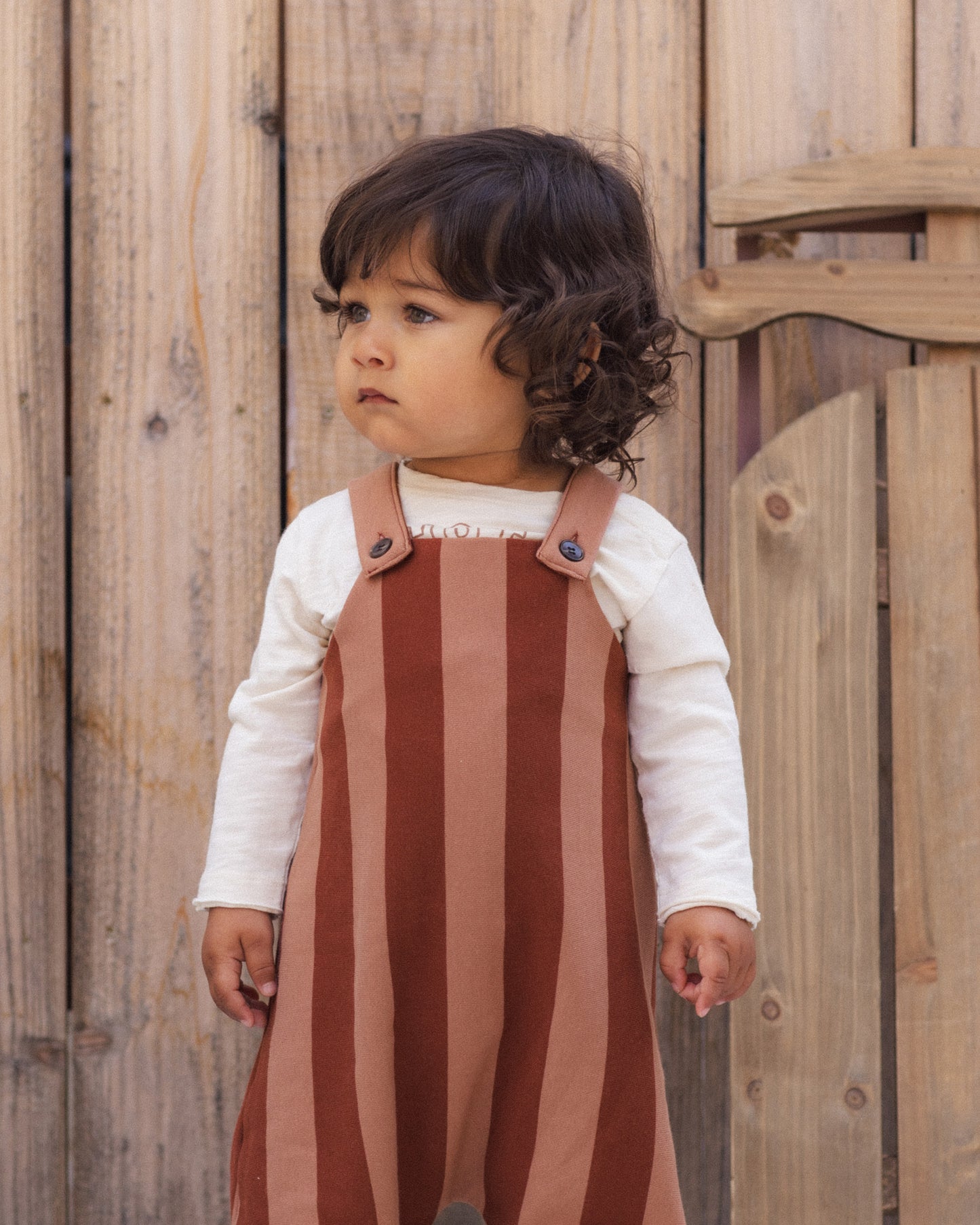 Asher Overalls Brick Stripe - Rylee + Cru | Kids Clothes | Trendy Baby Clothes | Modern Infant Outfits |