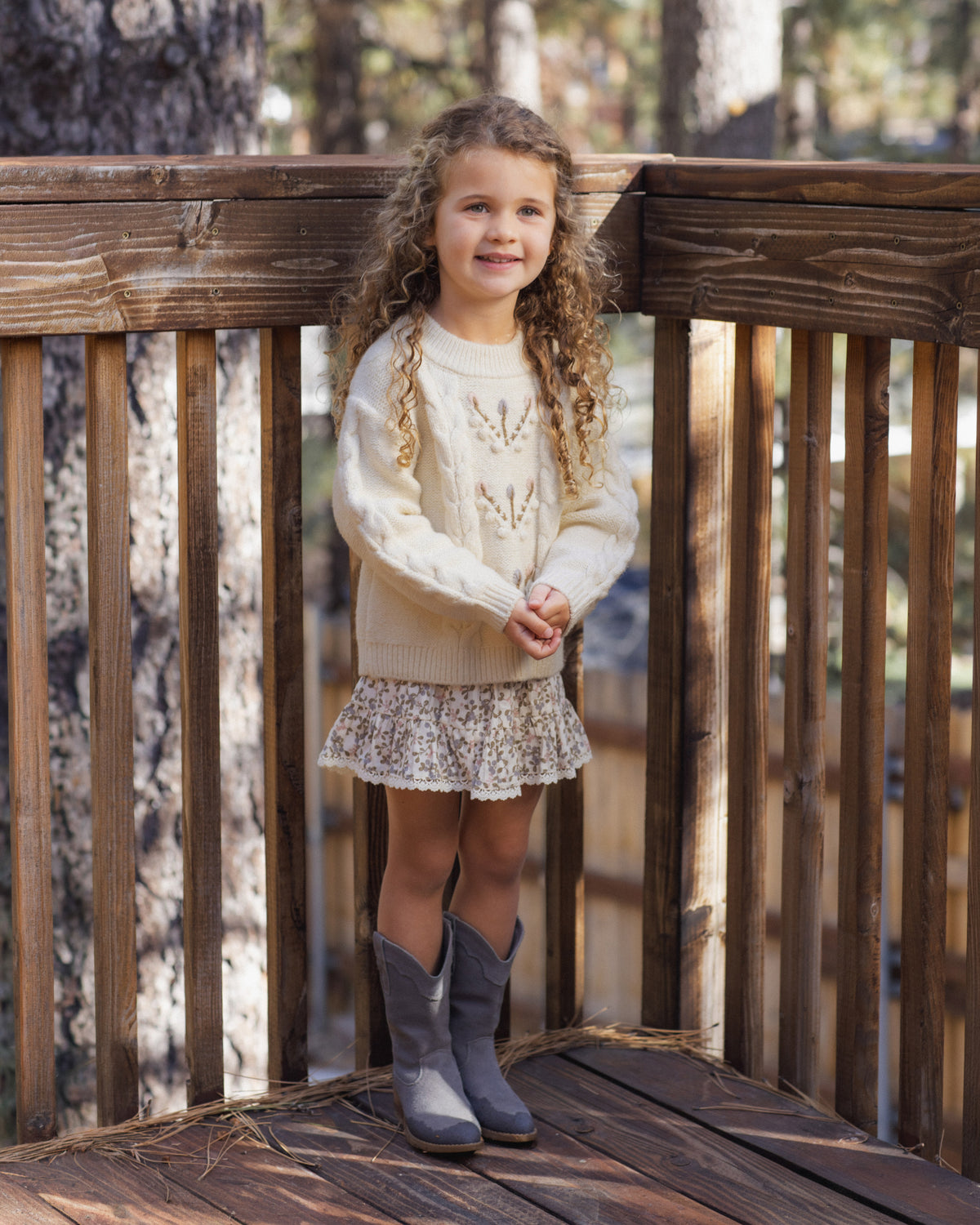 Nova Mini Skirt Winter Garden - Rylee + Cru | Kids Clothes | Trendy Baby Clothes | Modern Infant Outfits |