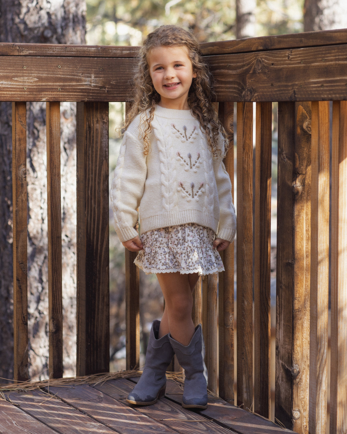 Reagan Sweater Natural - Rylee + Cru | Kids Clothes | Trendy Baby Clothes | Modern Infant Outfits |