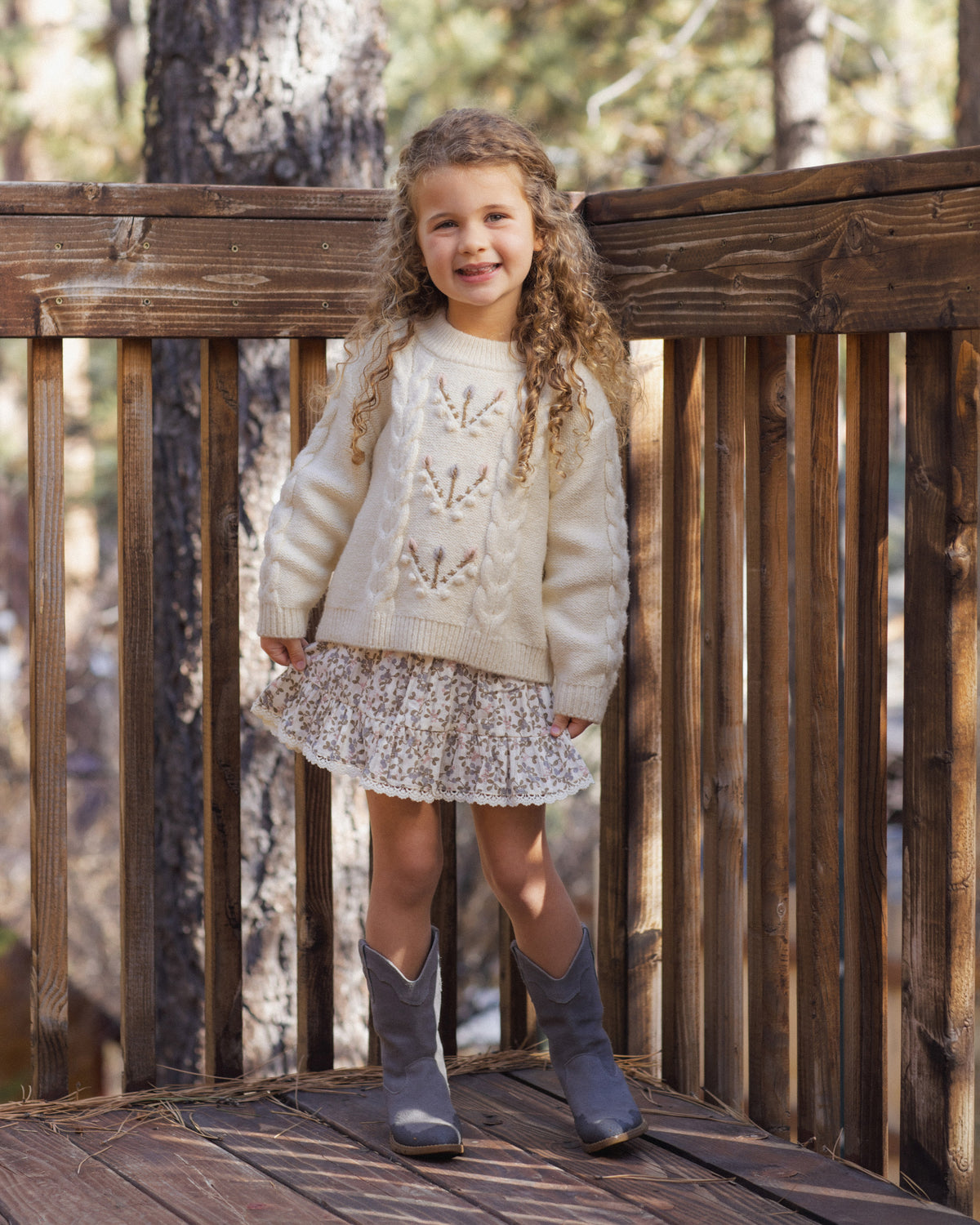 Reagan Sweater Natural - Rylee + Cru | Kids Clothes | Trendy Baby Clothes | Modern Infant Outfits |