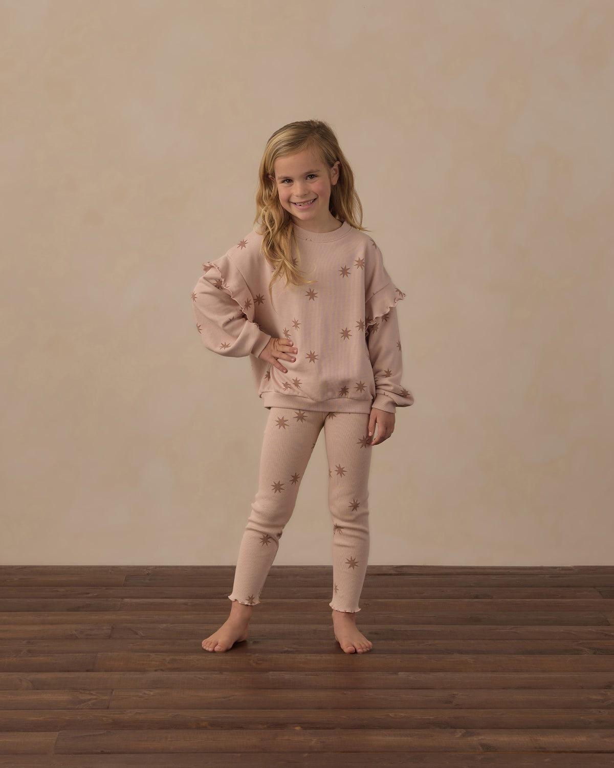 Gerippte Coast-Leggings mit Tonsternen