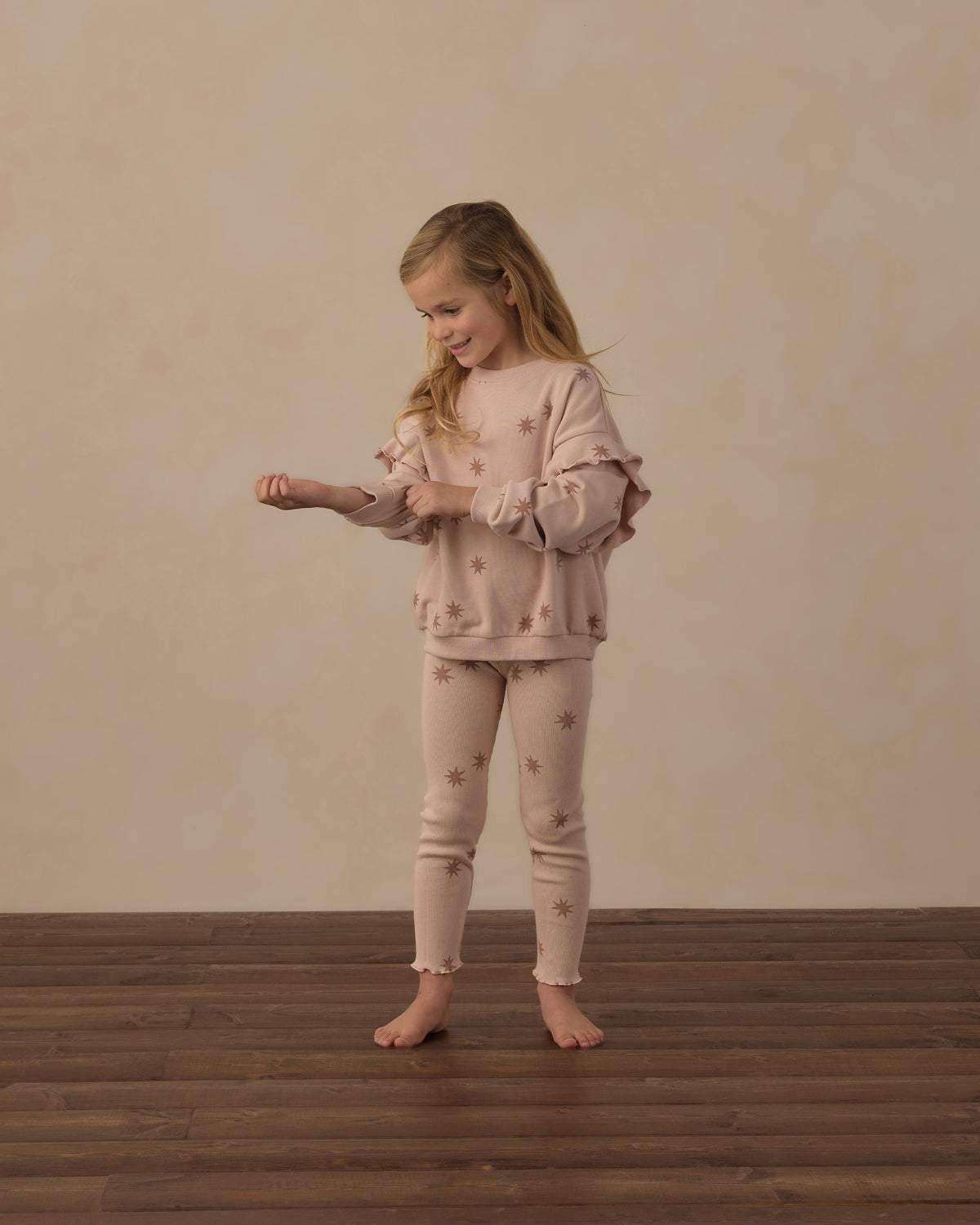 Gerippte Coast-Leggings mit Tonsternen
