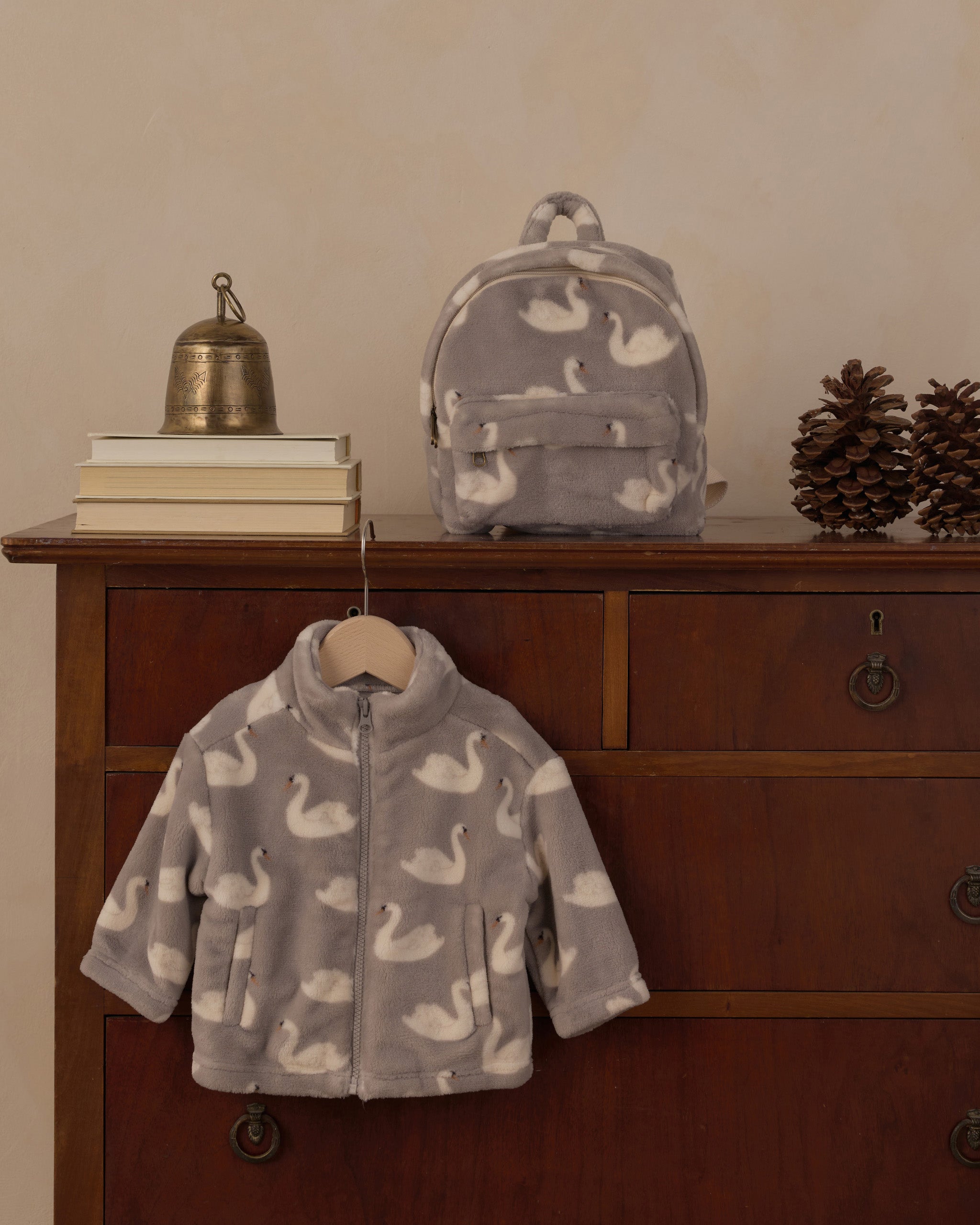 Mini Backpack Blue Swans